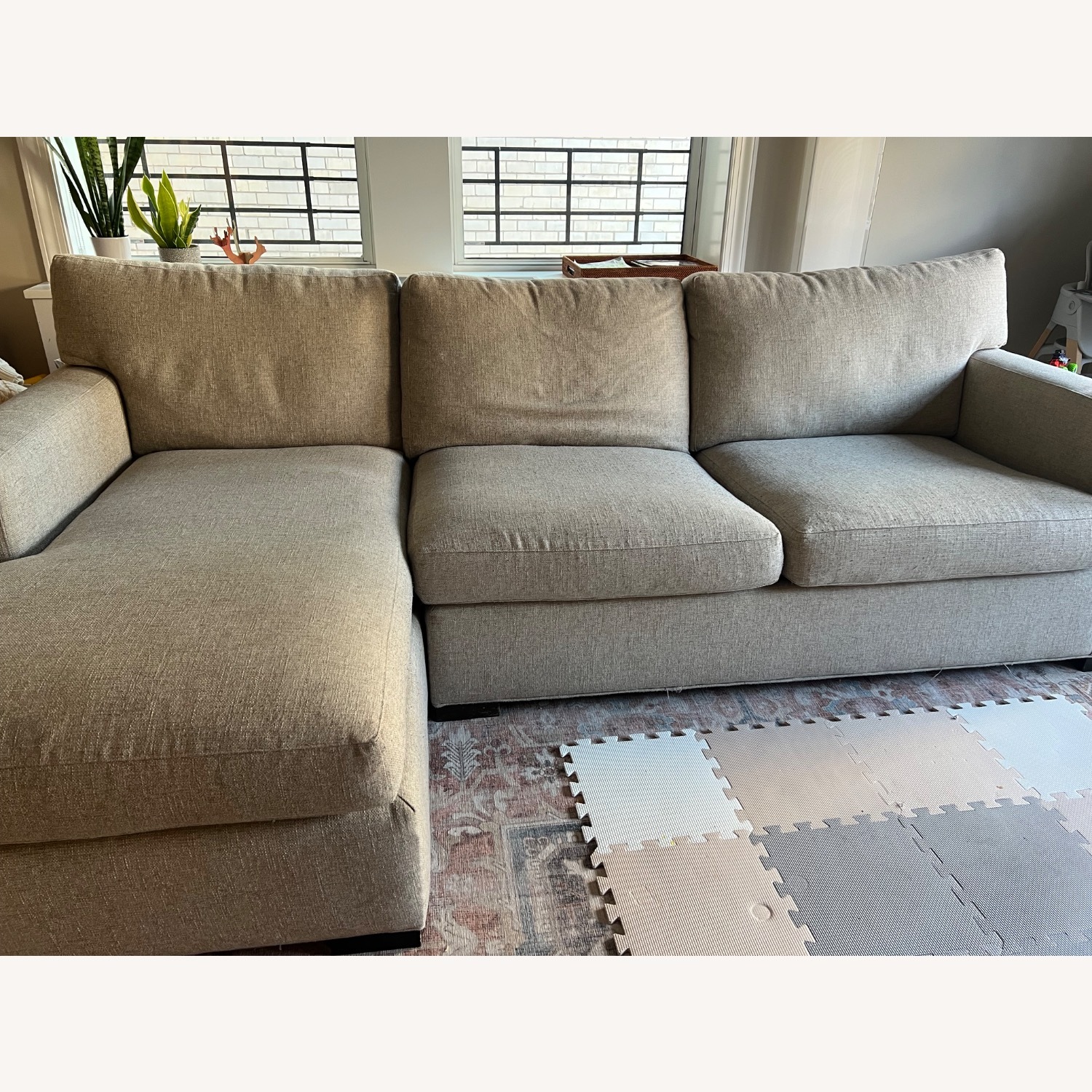 Crate & Barrel Axis Sectional With Chaise - image-2