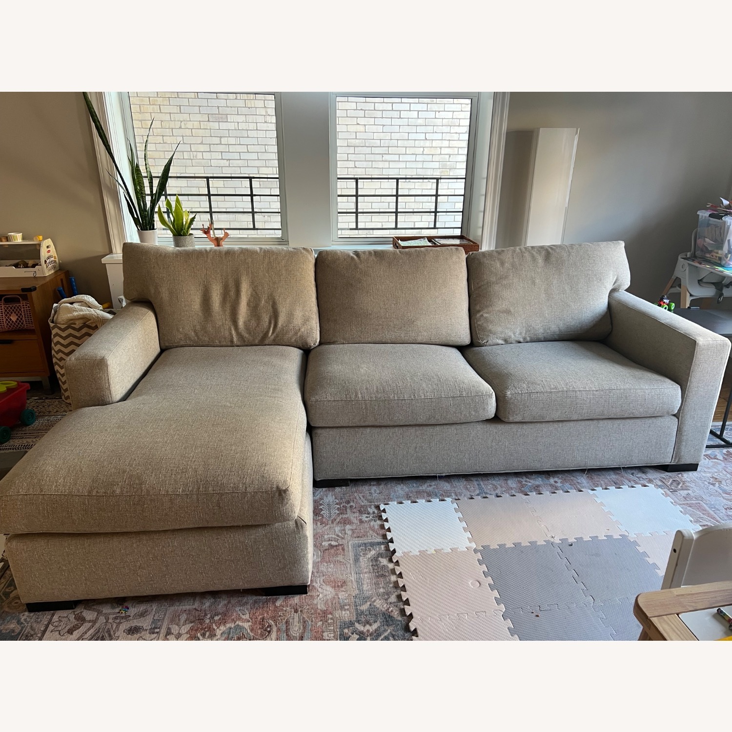 Crate & Barrel Axis Sectional With Chaise - image-6