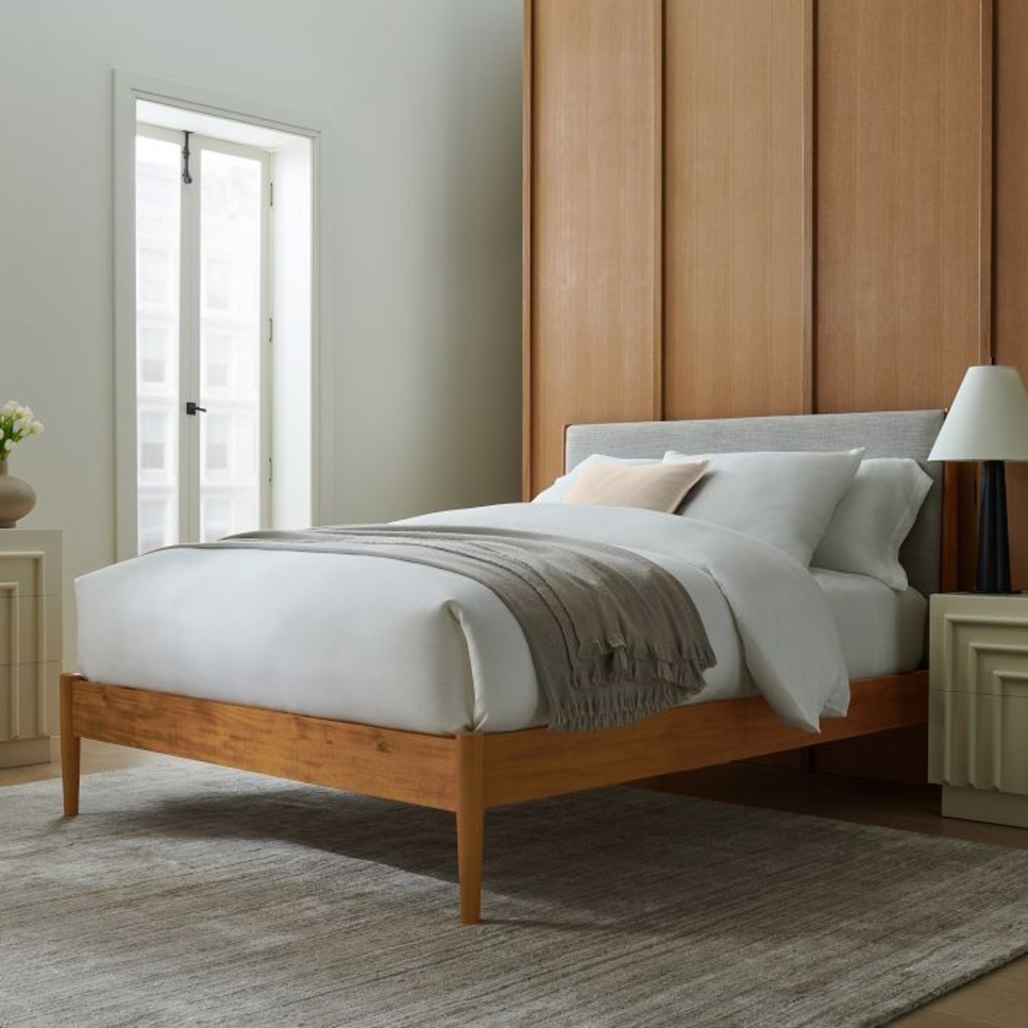 West Elm Mid Century Full Size Bed - image-0
