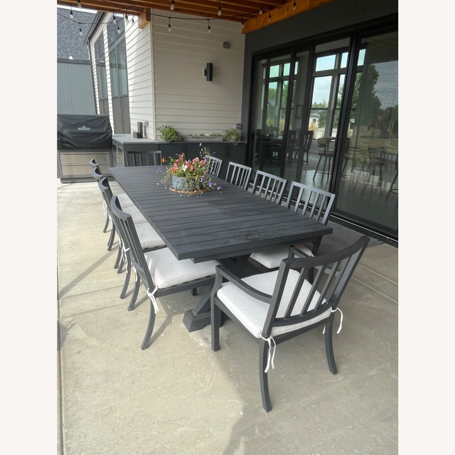 Arhaus Outdoor Dining Table + 10 Chairs - image-3