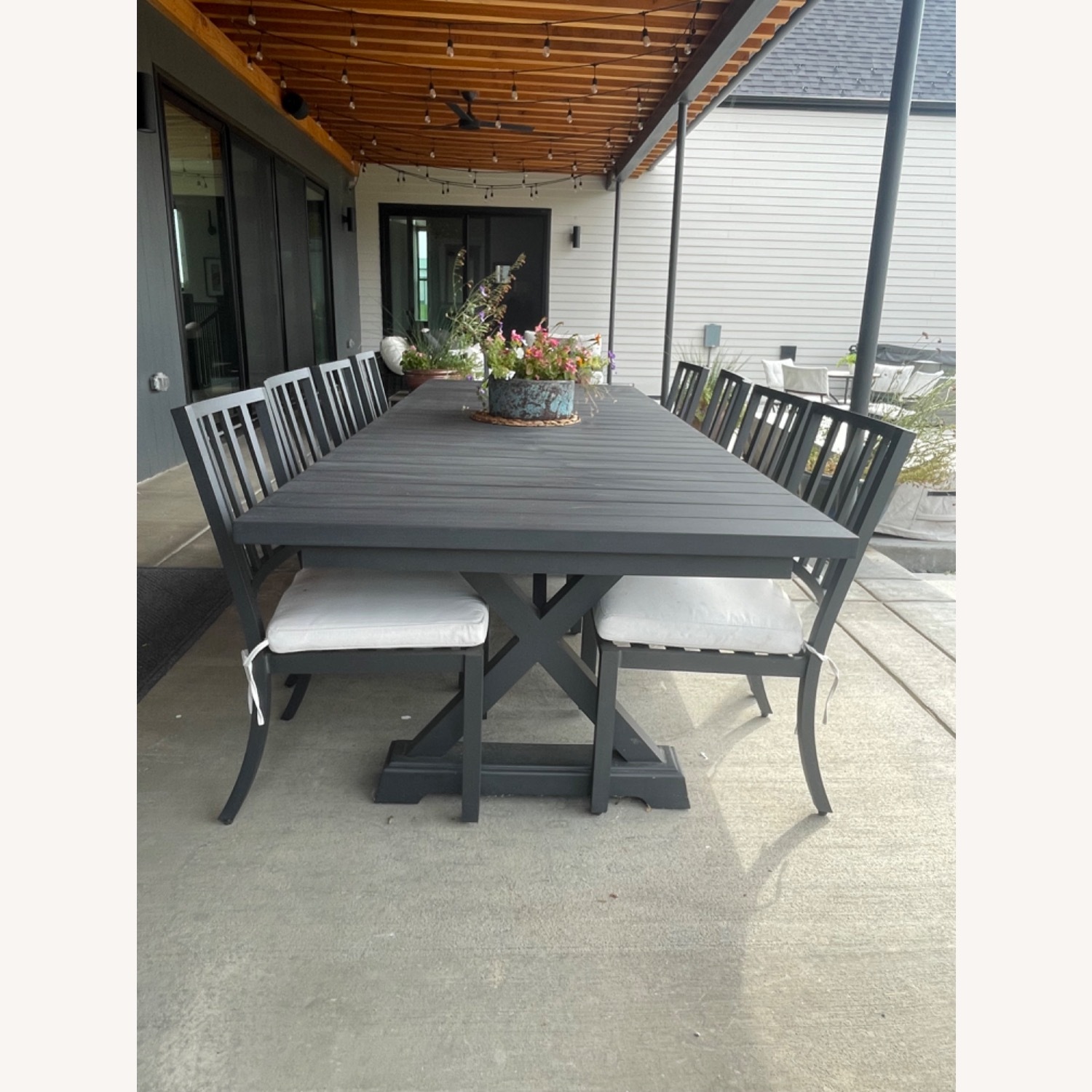 Arhaus Outdoor Dining Table + 10 Chairs - image-5