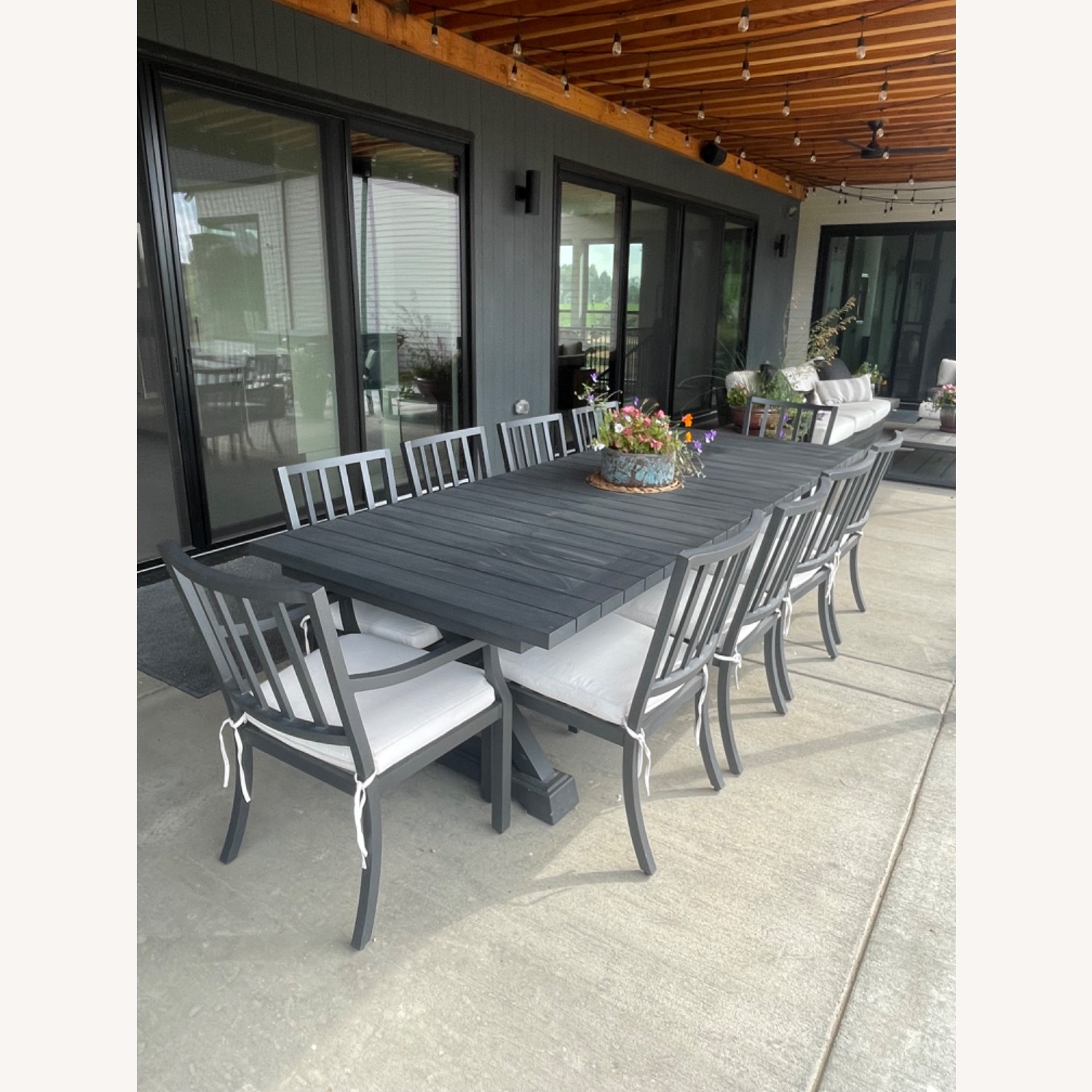 Arhaus Outdoor Dining Table + 10 Chairs - image-4