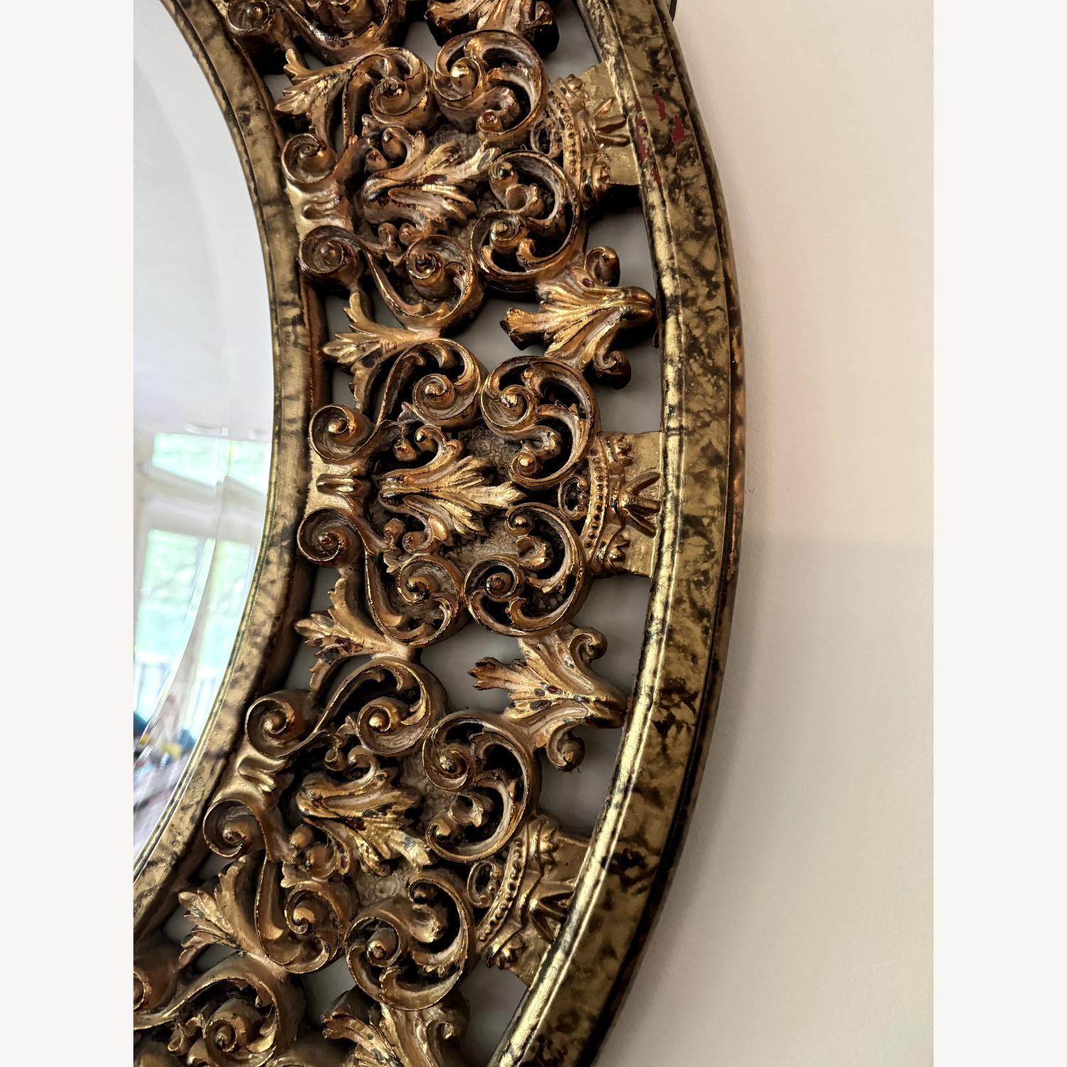 Ethan Allen Round Florentine Mirror - image-3