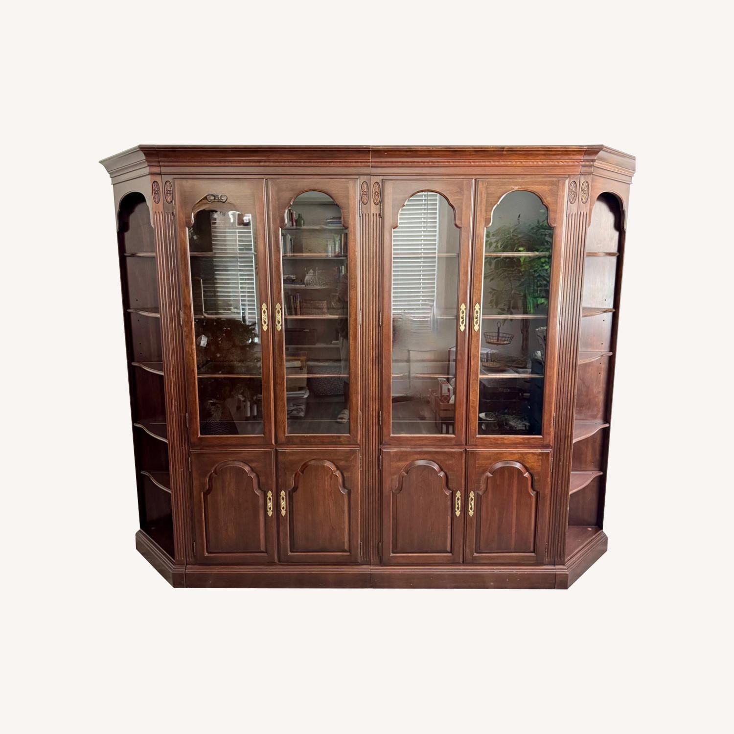 Ethan Allen Lighted Wall Unit - image-0