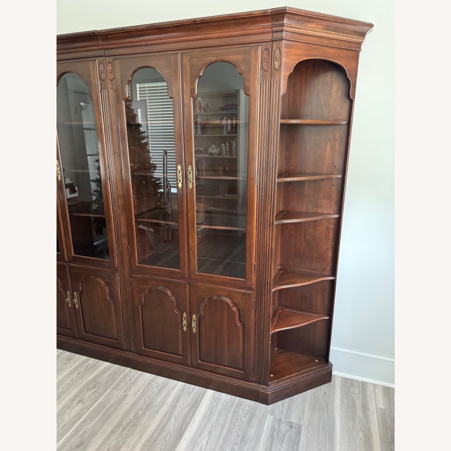 Ethan Allen Lighted Wall Unit - image-4