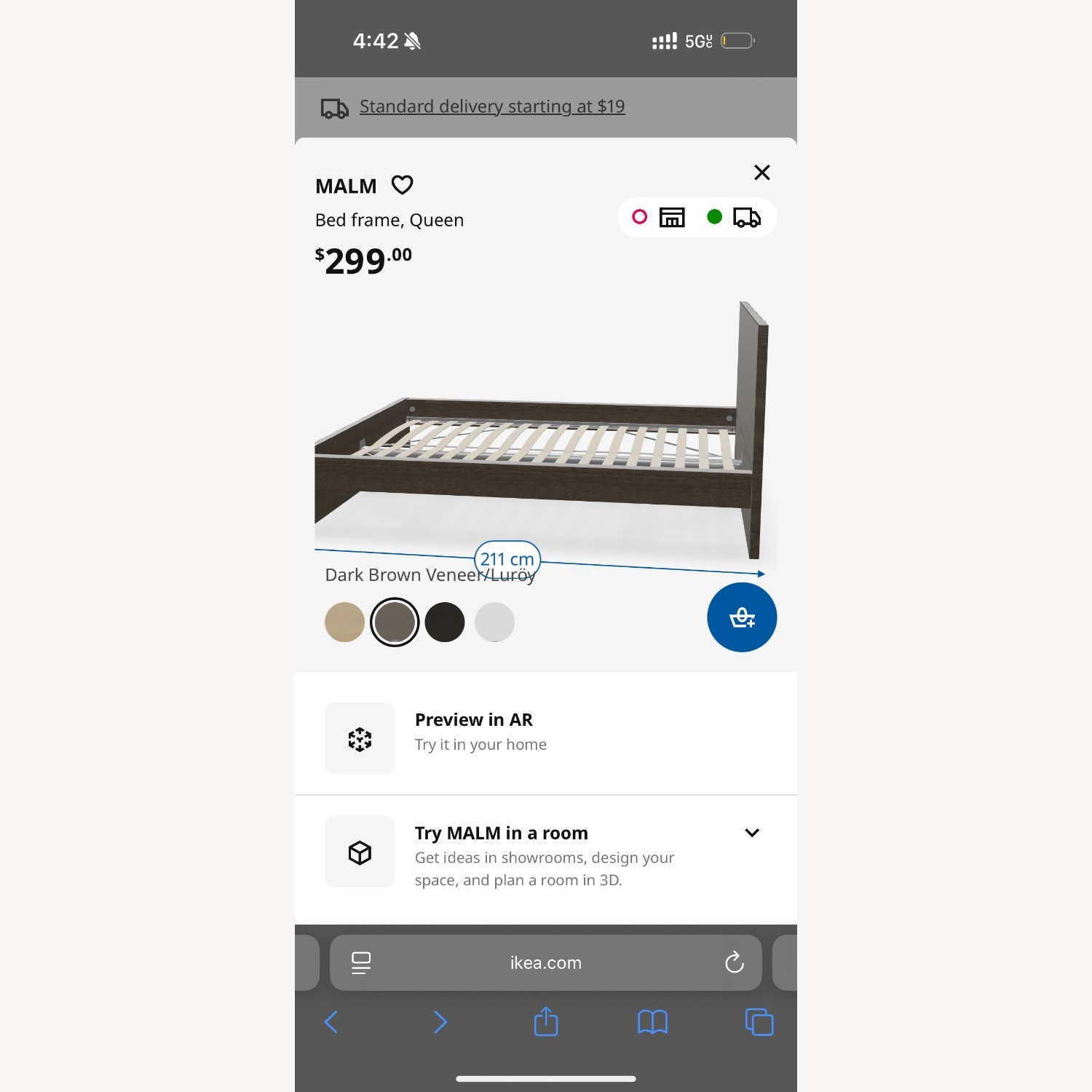 IKEA Malm Queen Size Bed - image-1