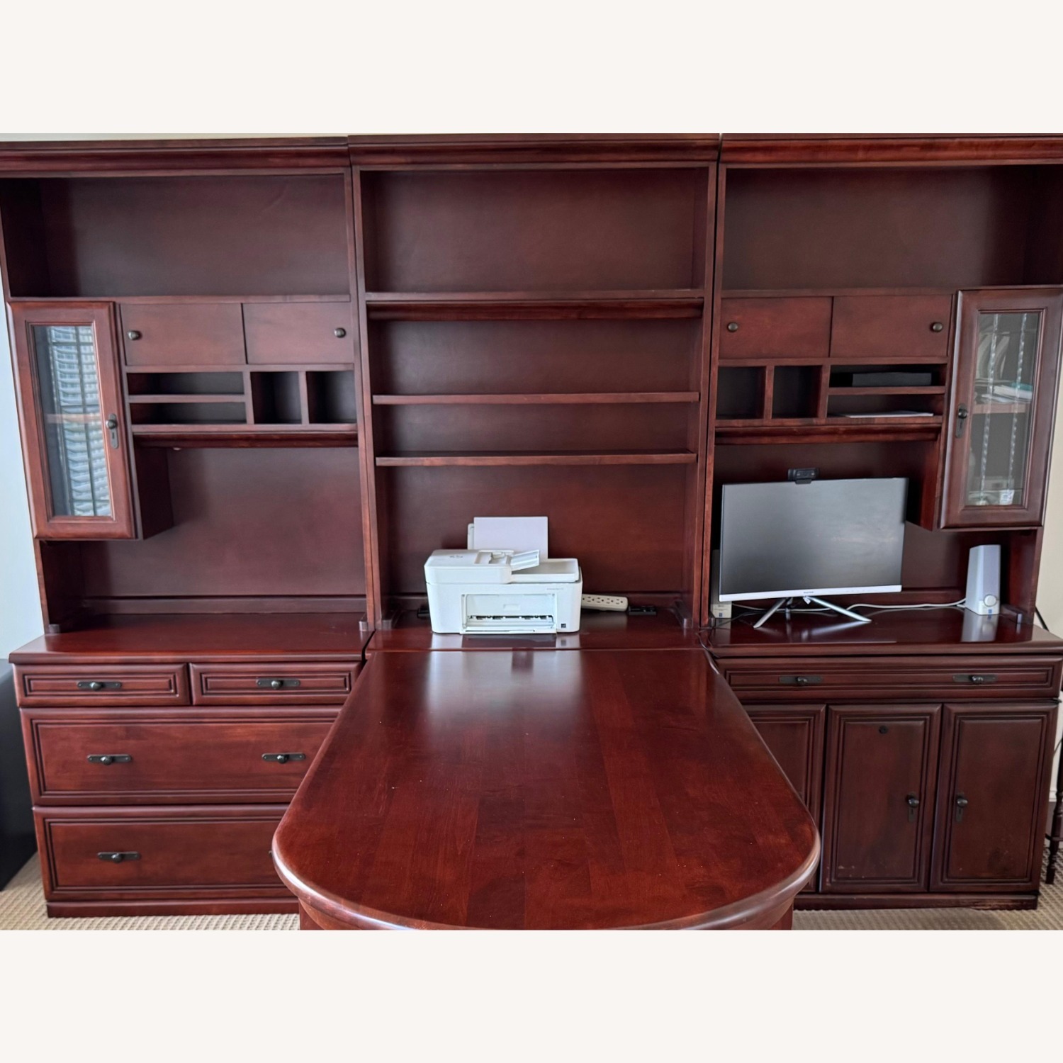 Office Table with Wall Units - image-3