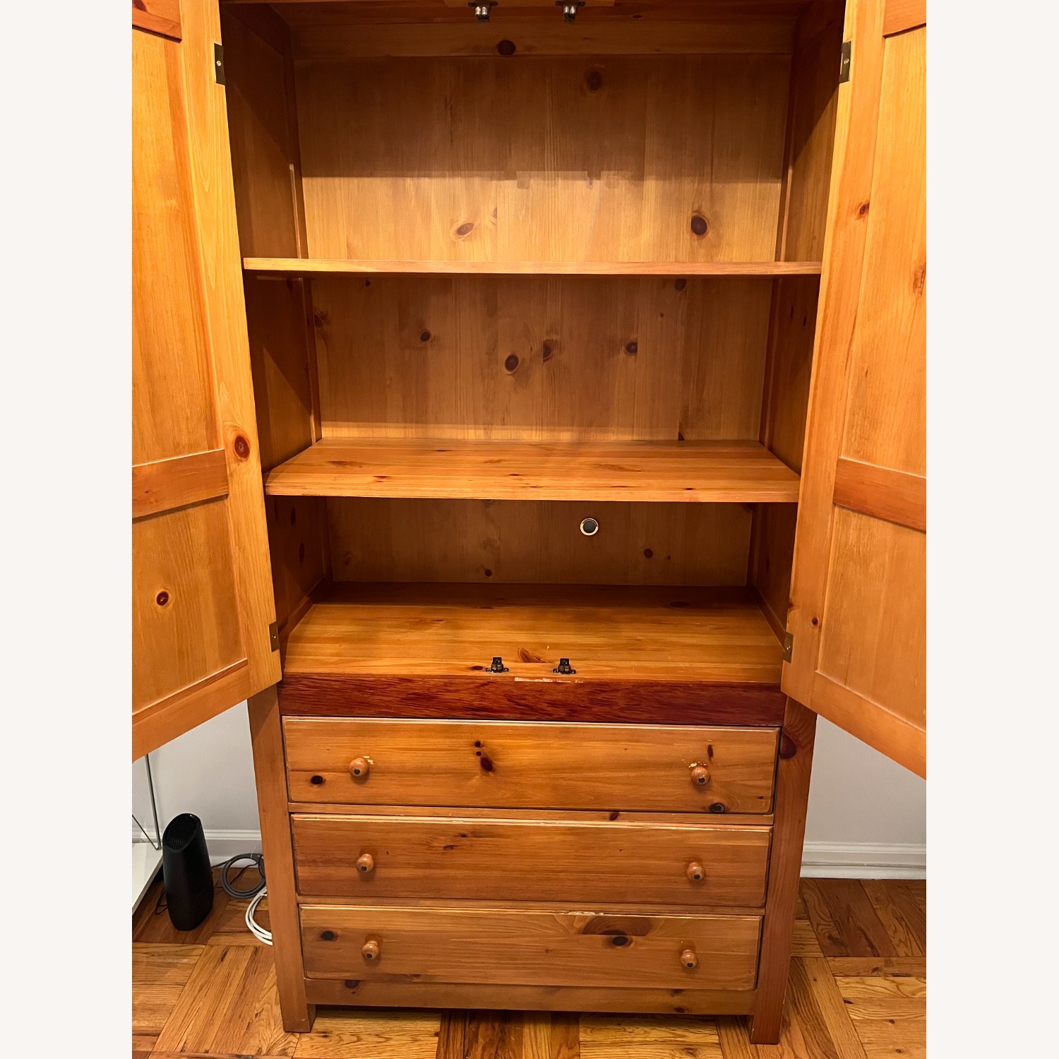 Solid Pine Armoire - image-4