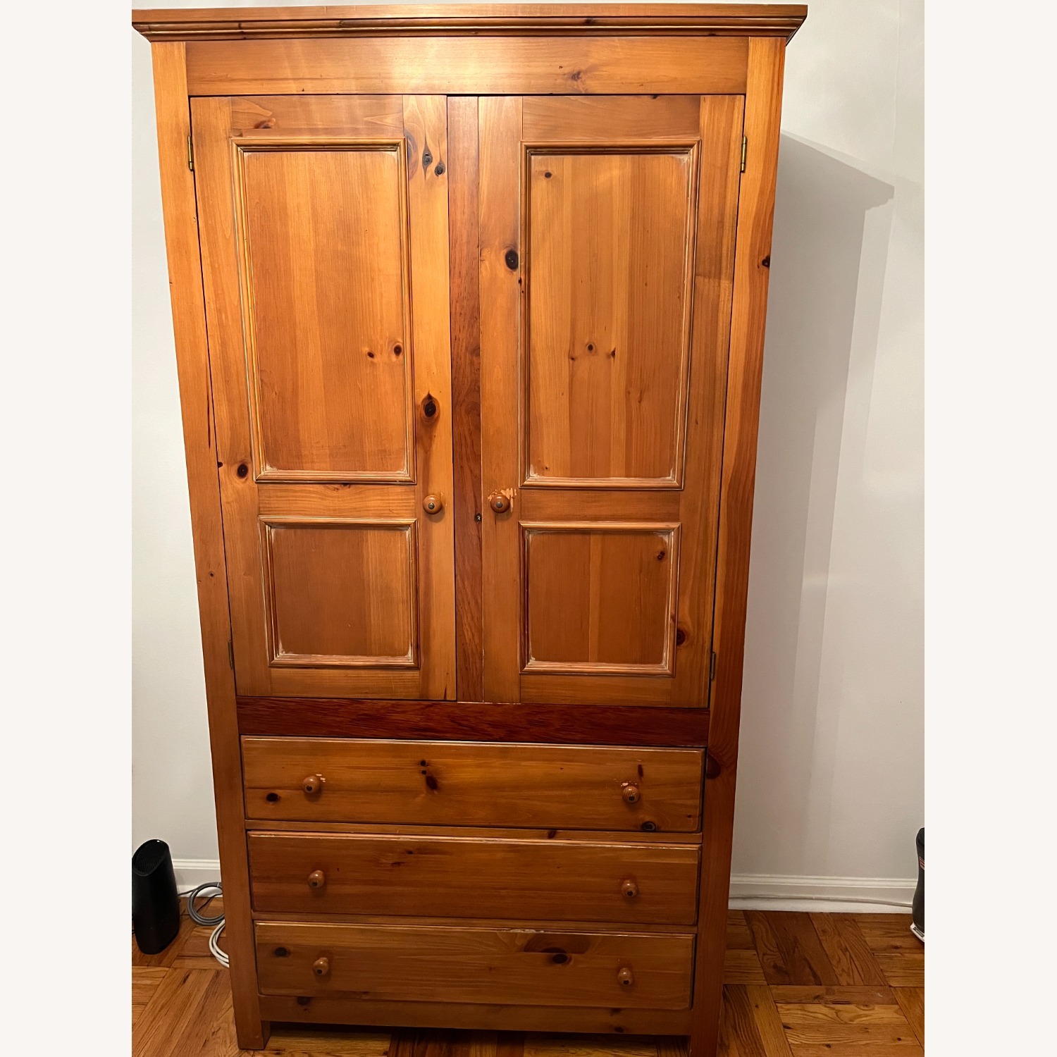 Solid Pine Armoire - image-1