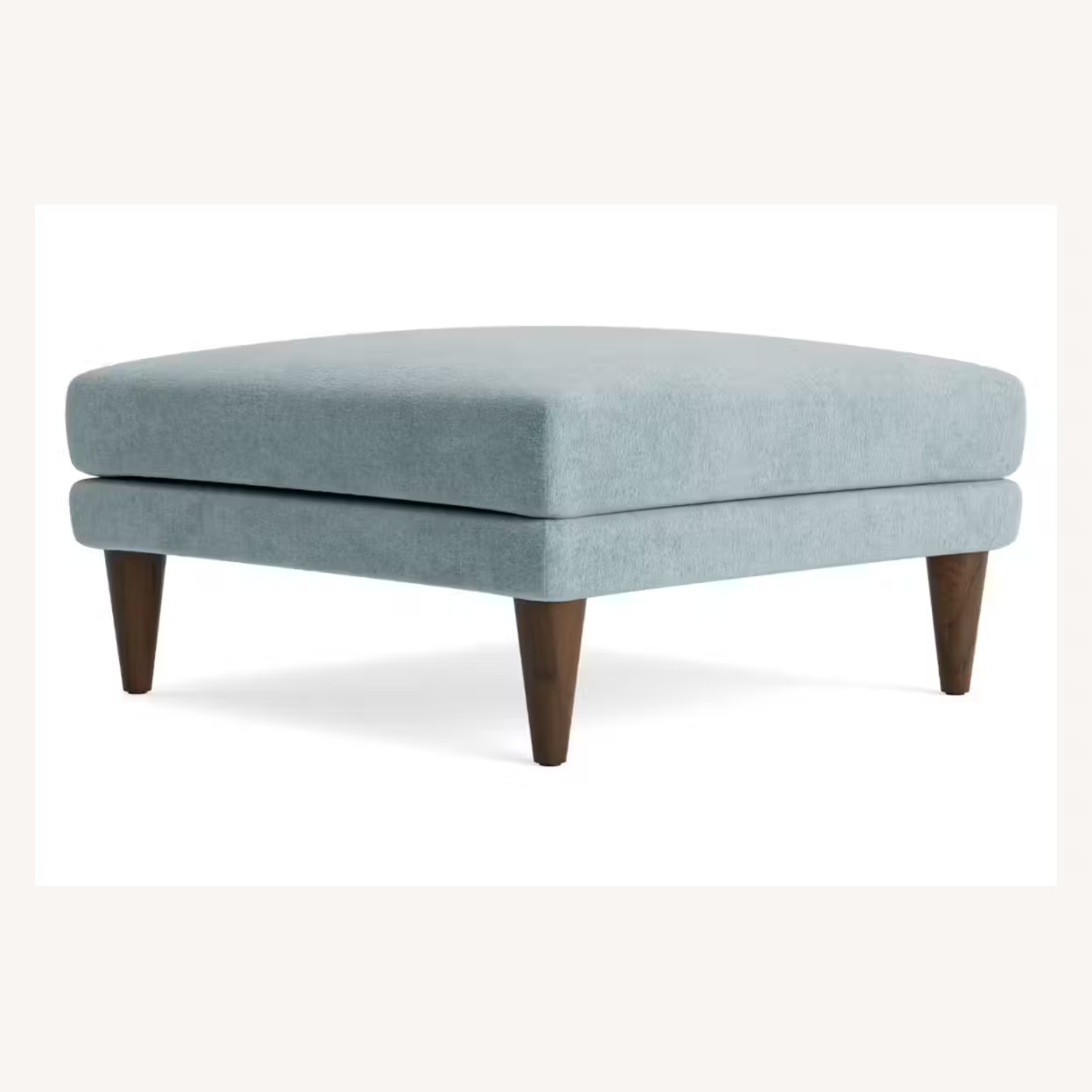 Joybird Plush Mist Wide Square Ottoman - image-7