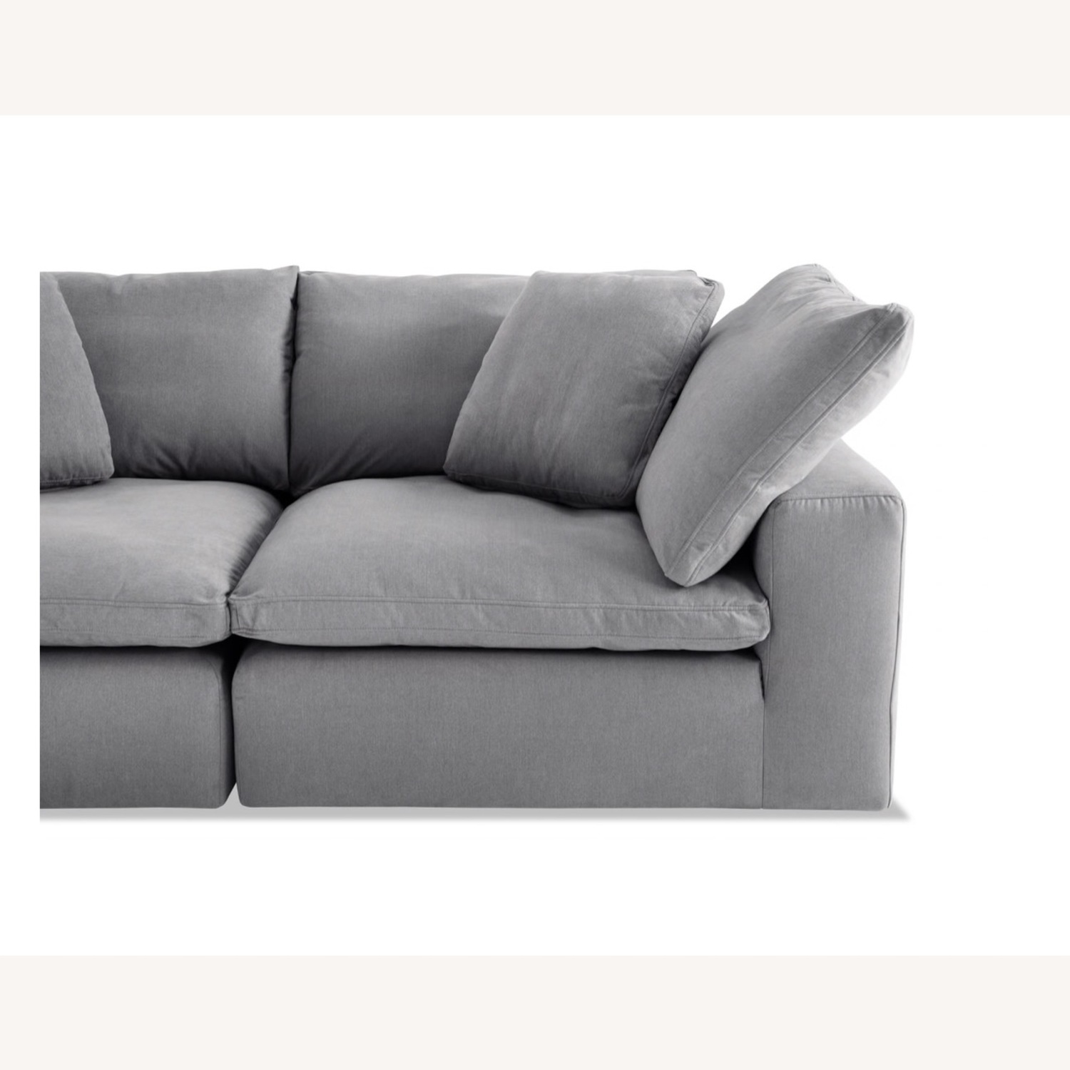 Dream Gray 88'' 2 Piece Modular Loveseat - image-3
