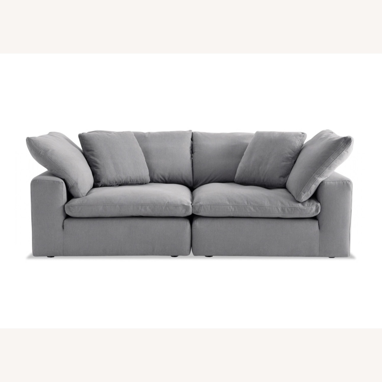 Dream Gray 88'' 2 Piece Modular Loveseat - image-1