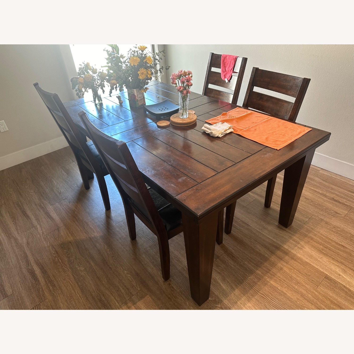Solid Wood Large Dining Set - image-1