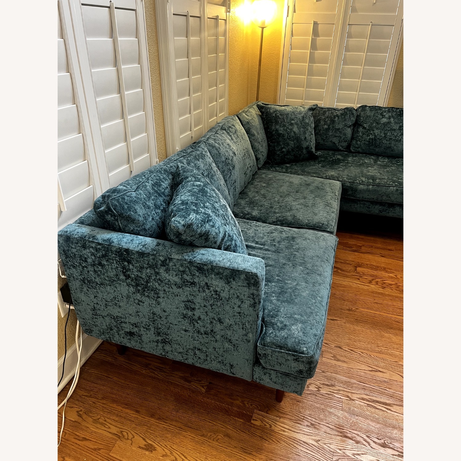 Joybird Preston 2 Piece Sectional in Prime Peacock - image-2