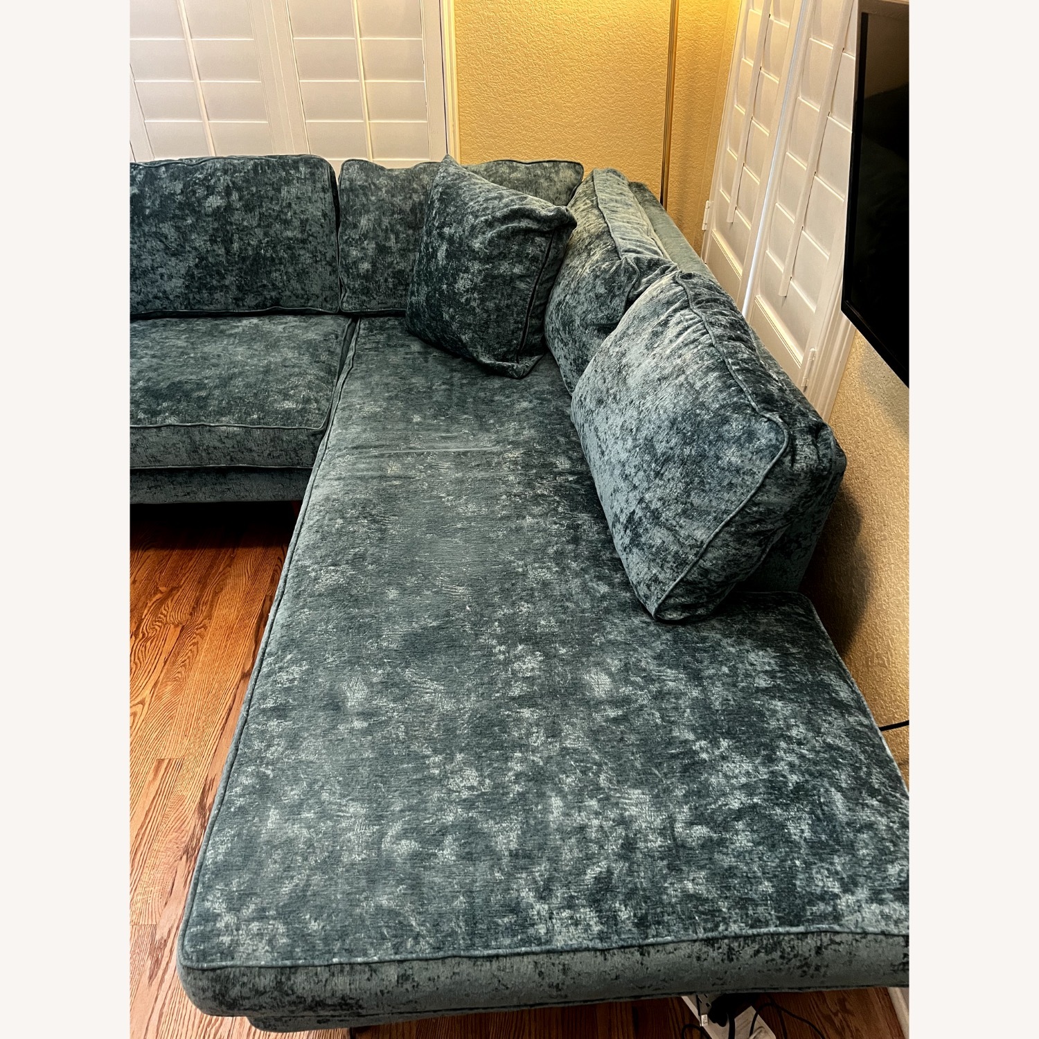 Joybird Preston 2 Piece Sectional in Prime Peacock - image-3