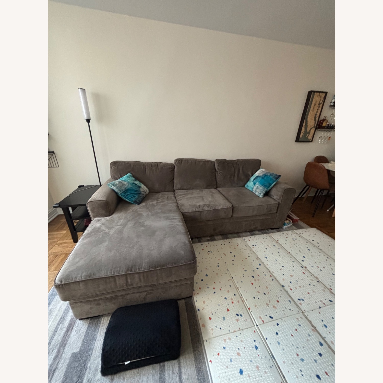 Raymour & Flanigan Artemis II Microfiber Sofa  - image-3