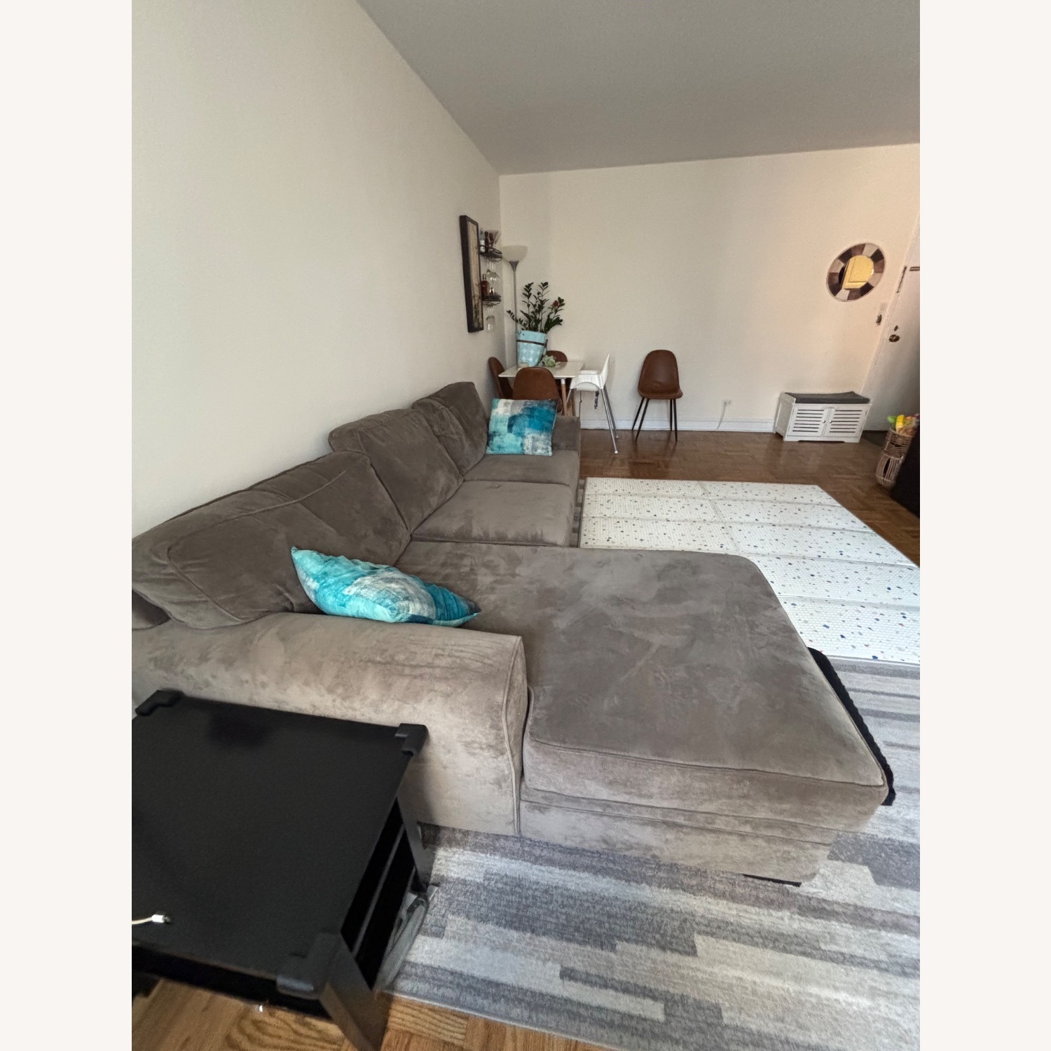 Raymour & Flanigan Artemis II Microfiber Sofa  - image-4