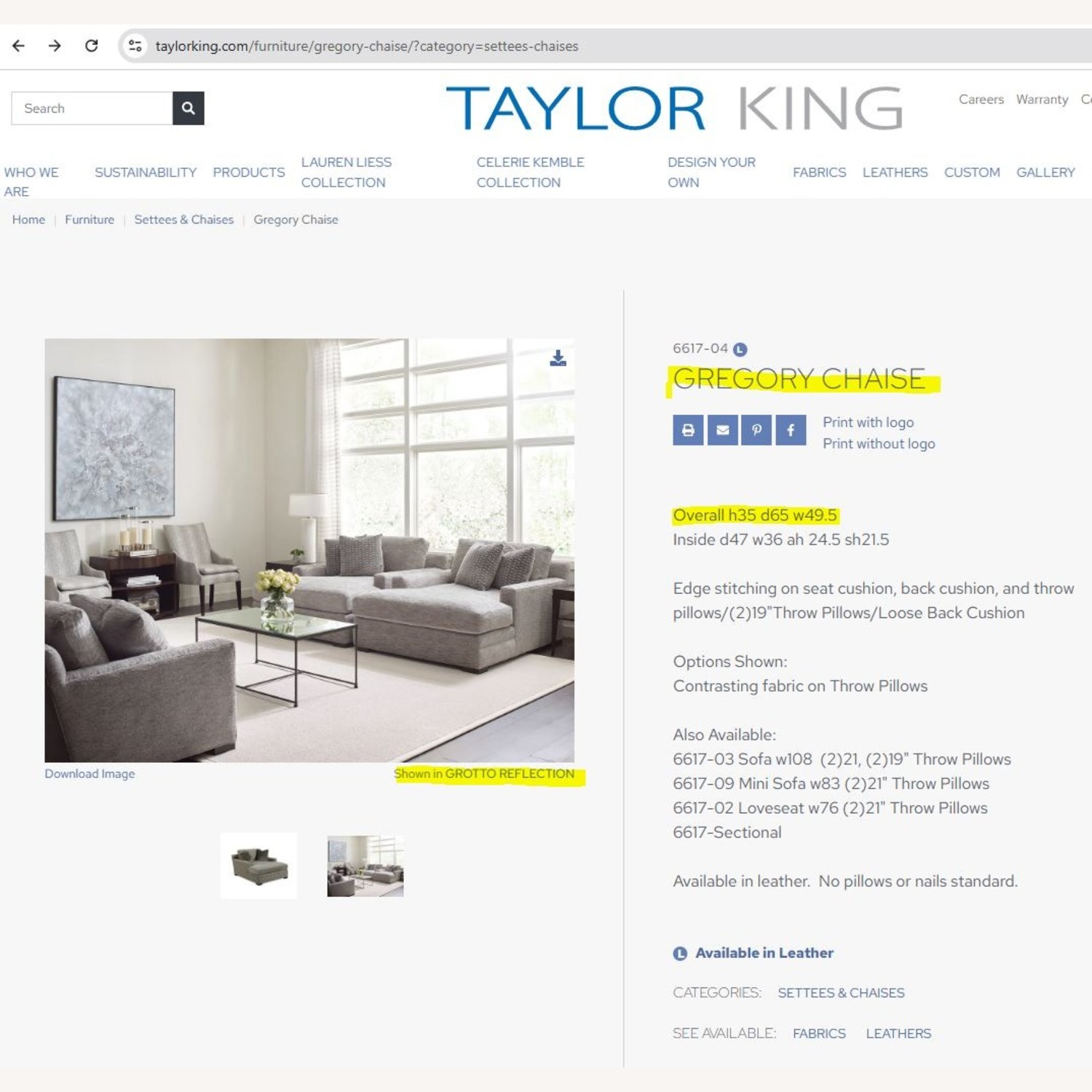 Taylor King Gregory Chaise - image-5