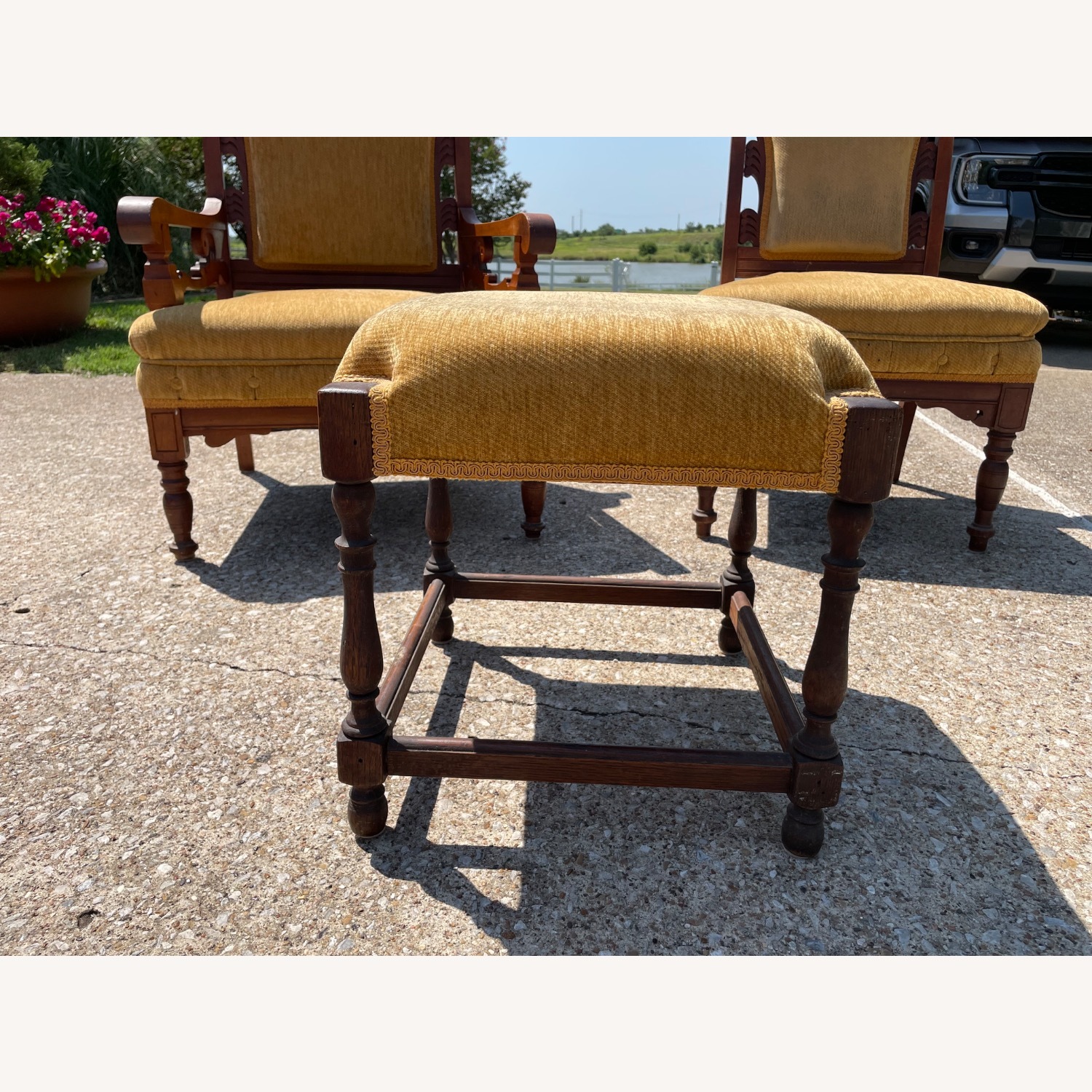 Grand Rapids Bookshelf and Chair Co Ottoman - image-2