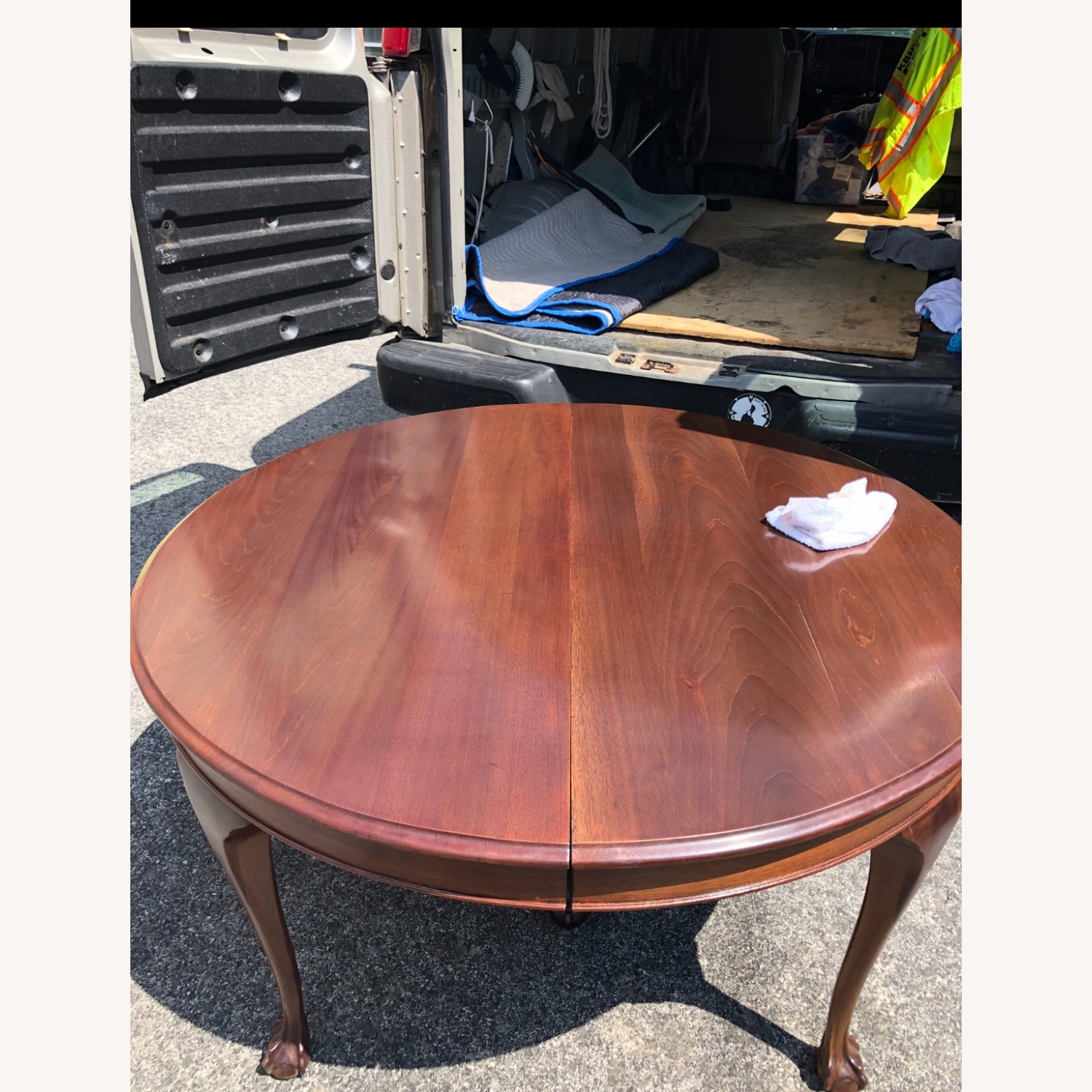 Solid Mahogany Round Dining Table and Chairs  - image-2