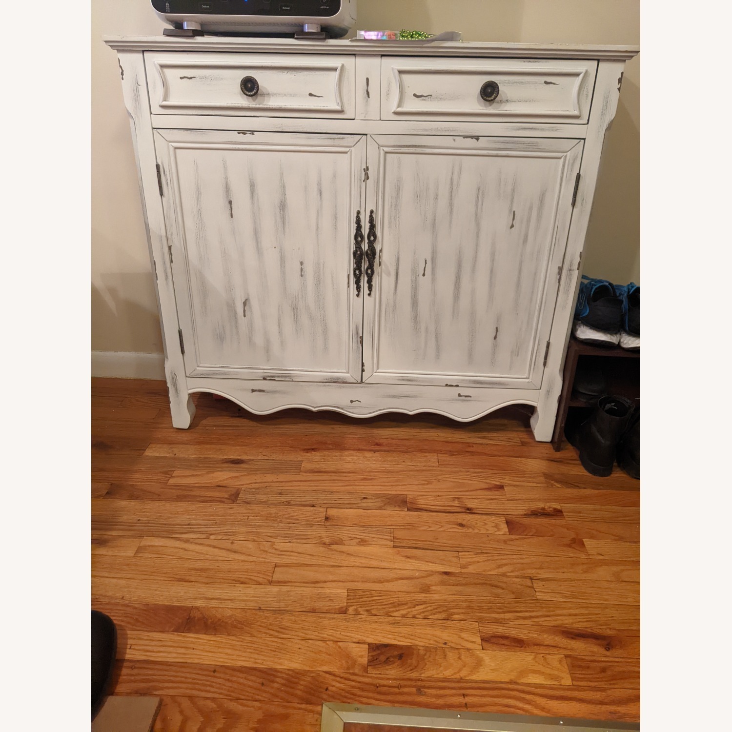 White Accent Cabinet - image-4