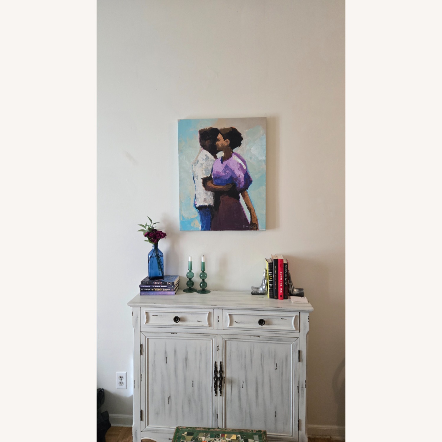 White Accent Cabinet - image-7