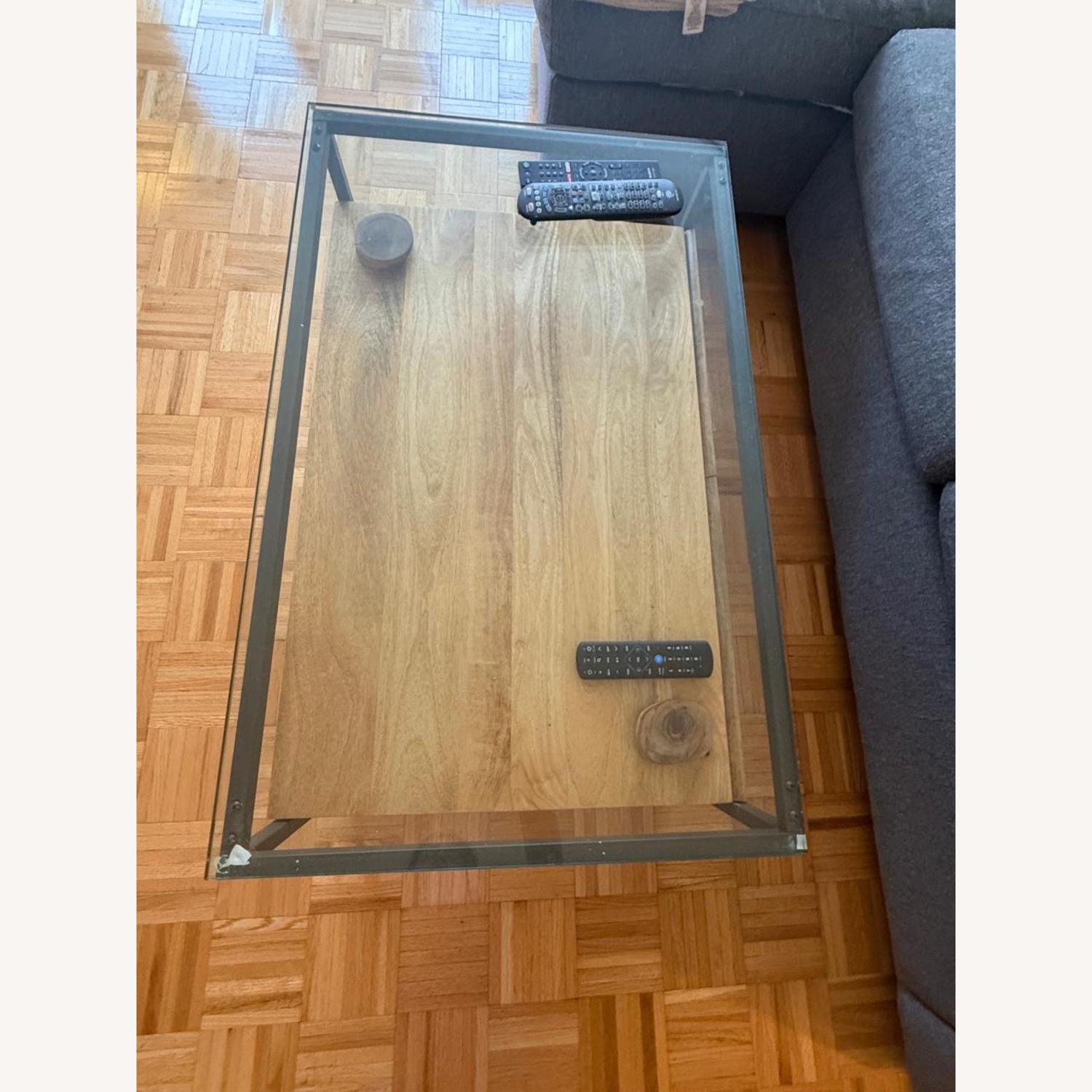 West Elm Box Frame Storage Coffee Table - image-3