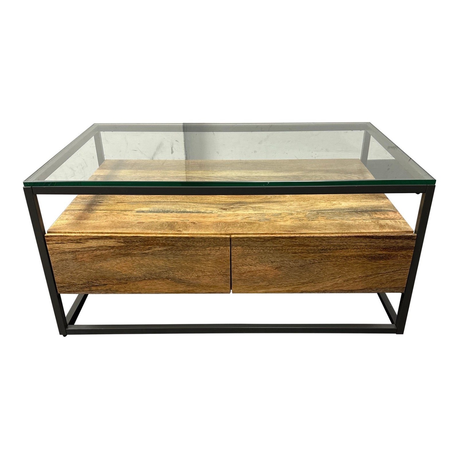 West Elm Box Frame Storage Coffee Table - image-2