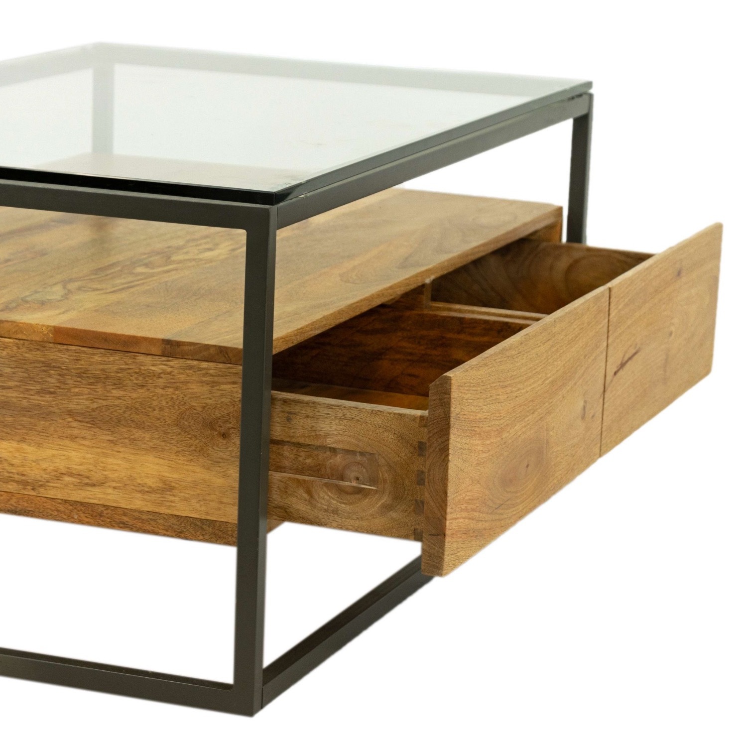 West Elm Box Frame Storage Coffee Table - image-1