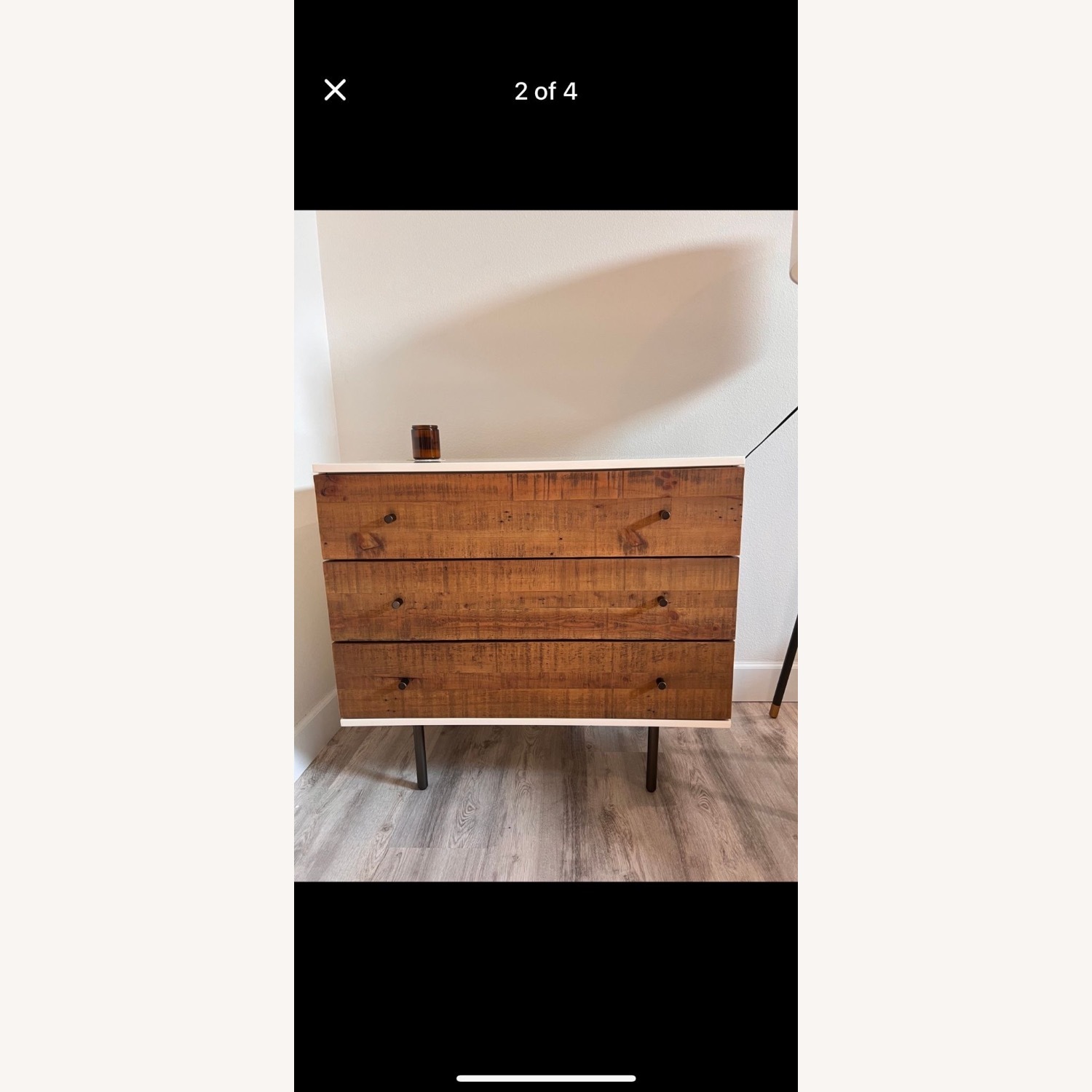 West Elm Reclaimed Wood 3-Drawer Dresser - image-1