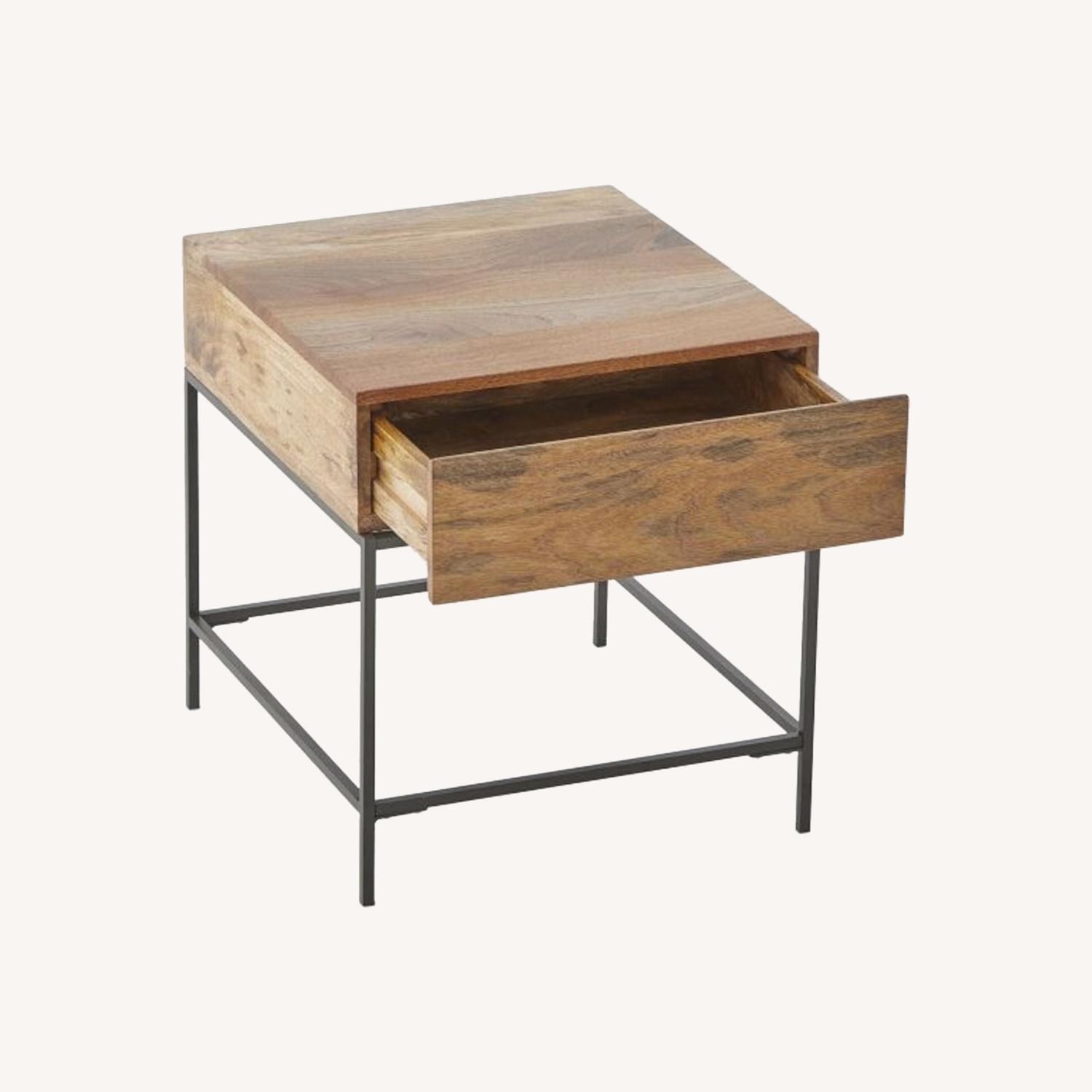 West Elm Industrial Storage Side Table - image-0