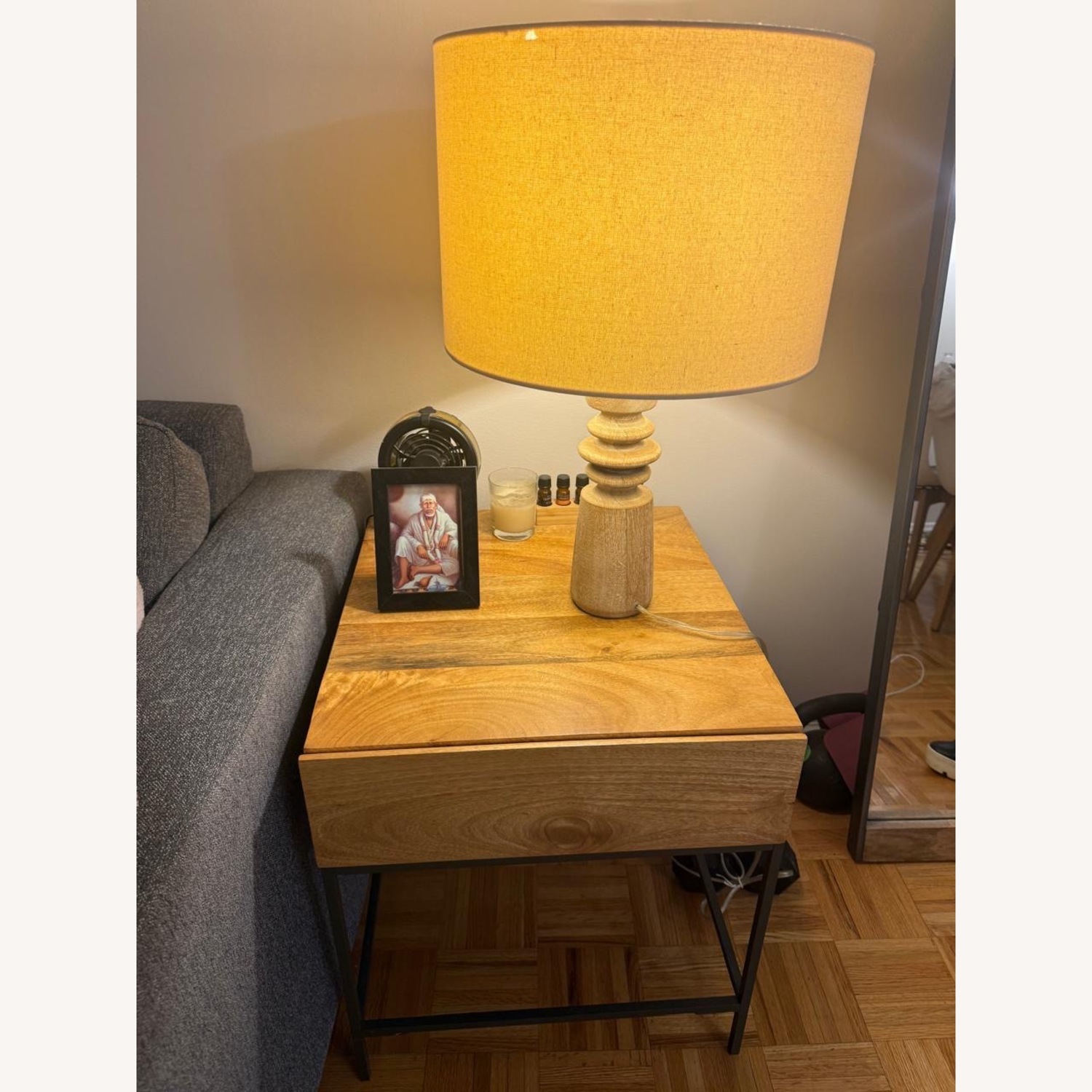 West Elm Industrial Storage Side Table - image-1