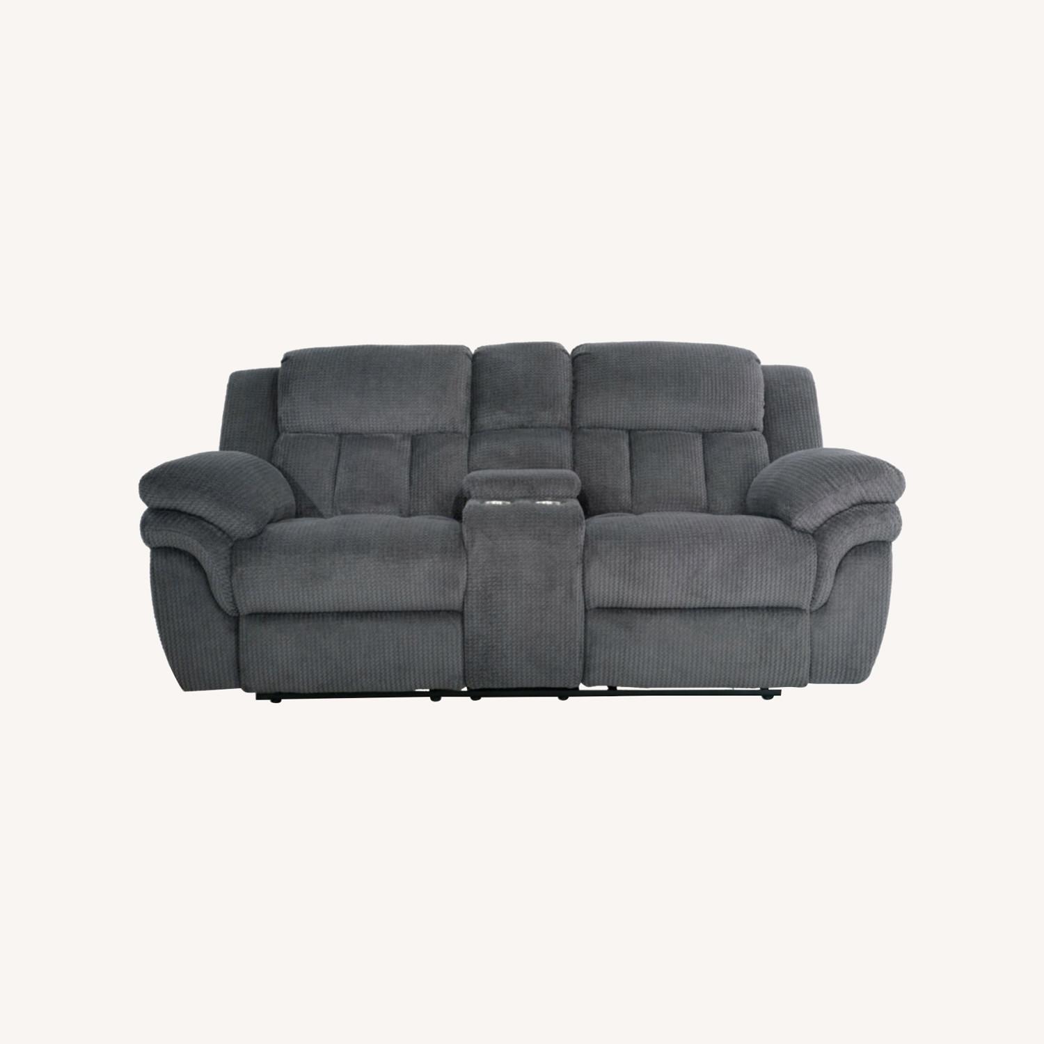 Trevor Gray Loveseat - image-0