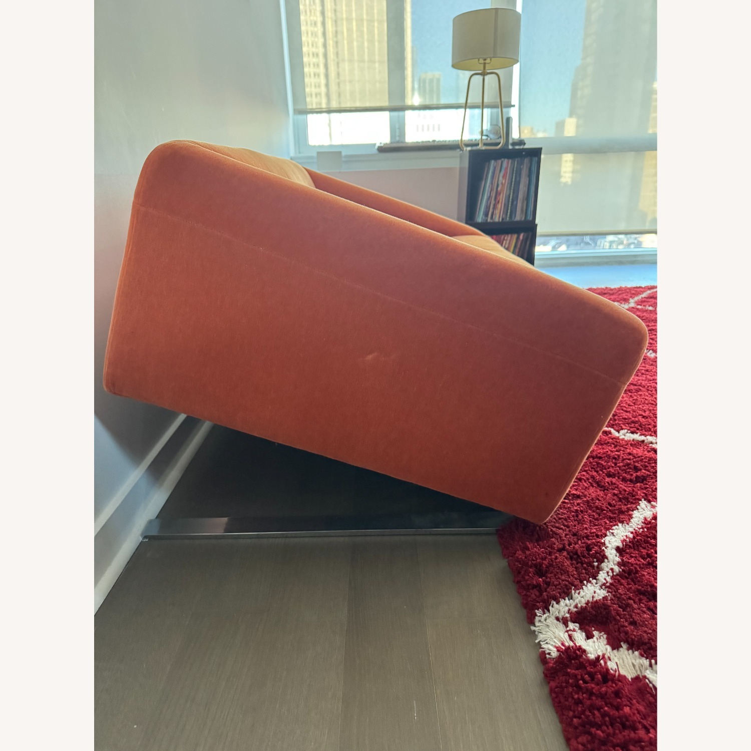 Tilt Sofa in Orange Mohair, Circa 1980 - image-3