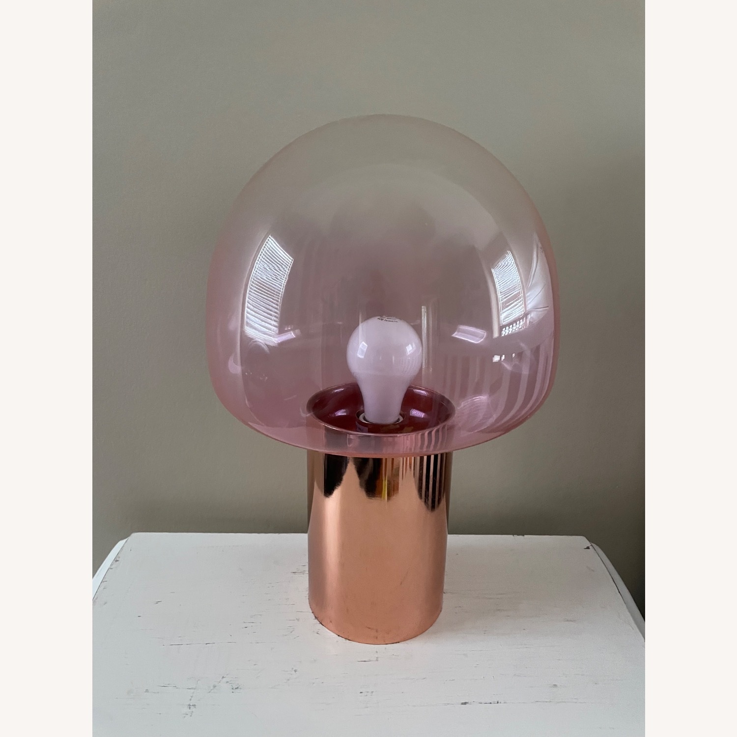 Anthropologie Rose Gold Table Lamp - image-1