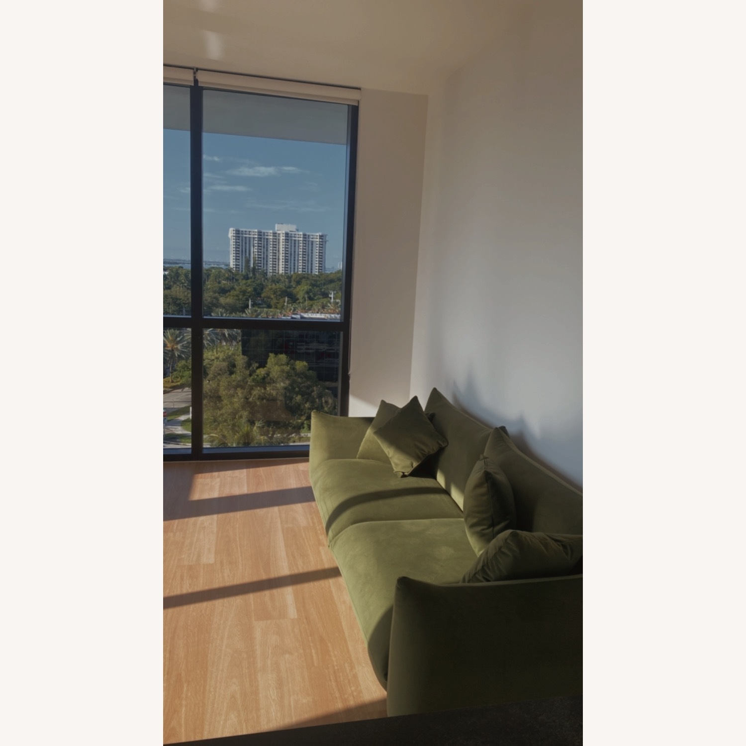  Suede Green Sofa - image-3