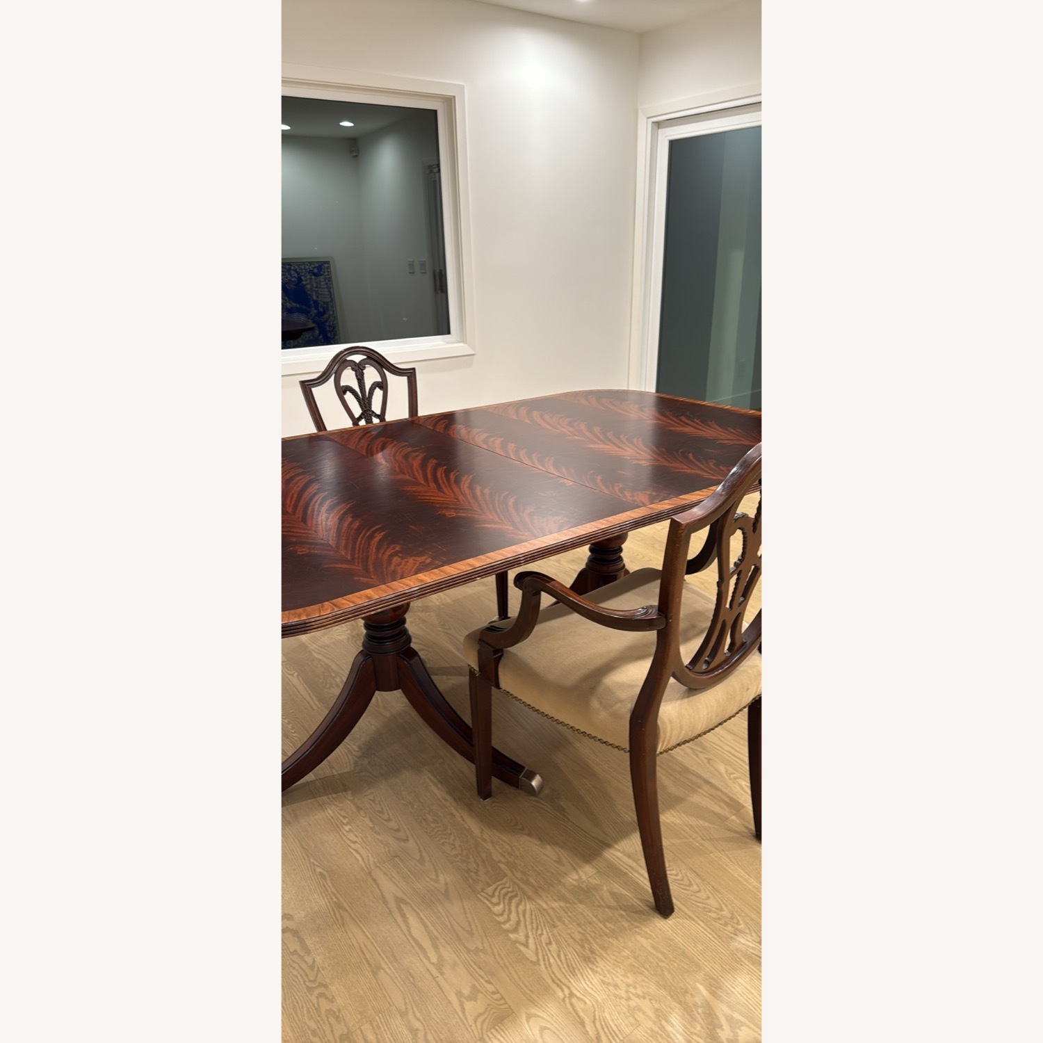 Ethan Allen Mahogany Pedestal Dining Table - image-3