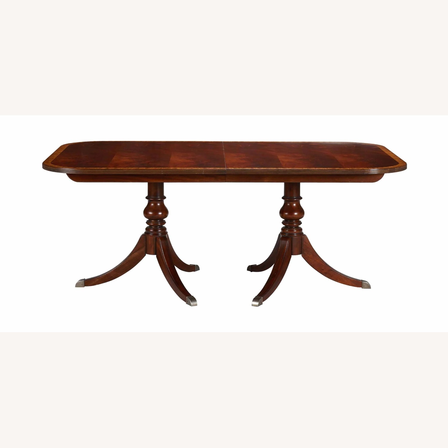 Ethan Allen Mahogany Pedestal Dining Table - image-4