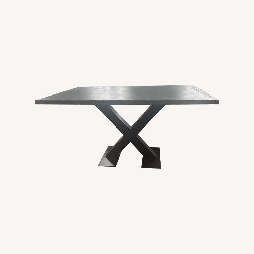 Used Aged Zinc/Steel Table  for sale on AptDeco