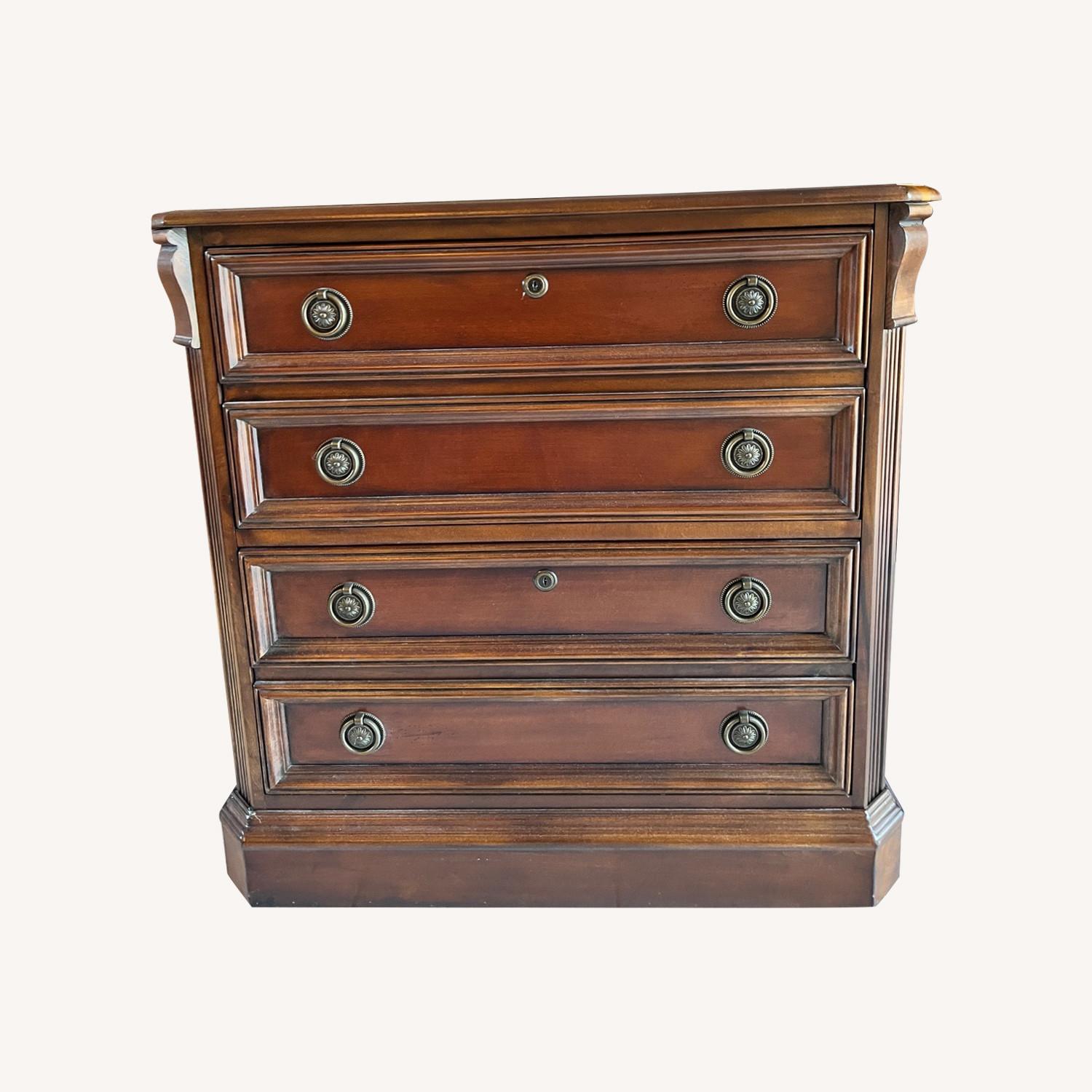 Wood home office filing cabinet - image-0