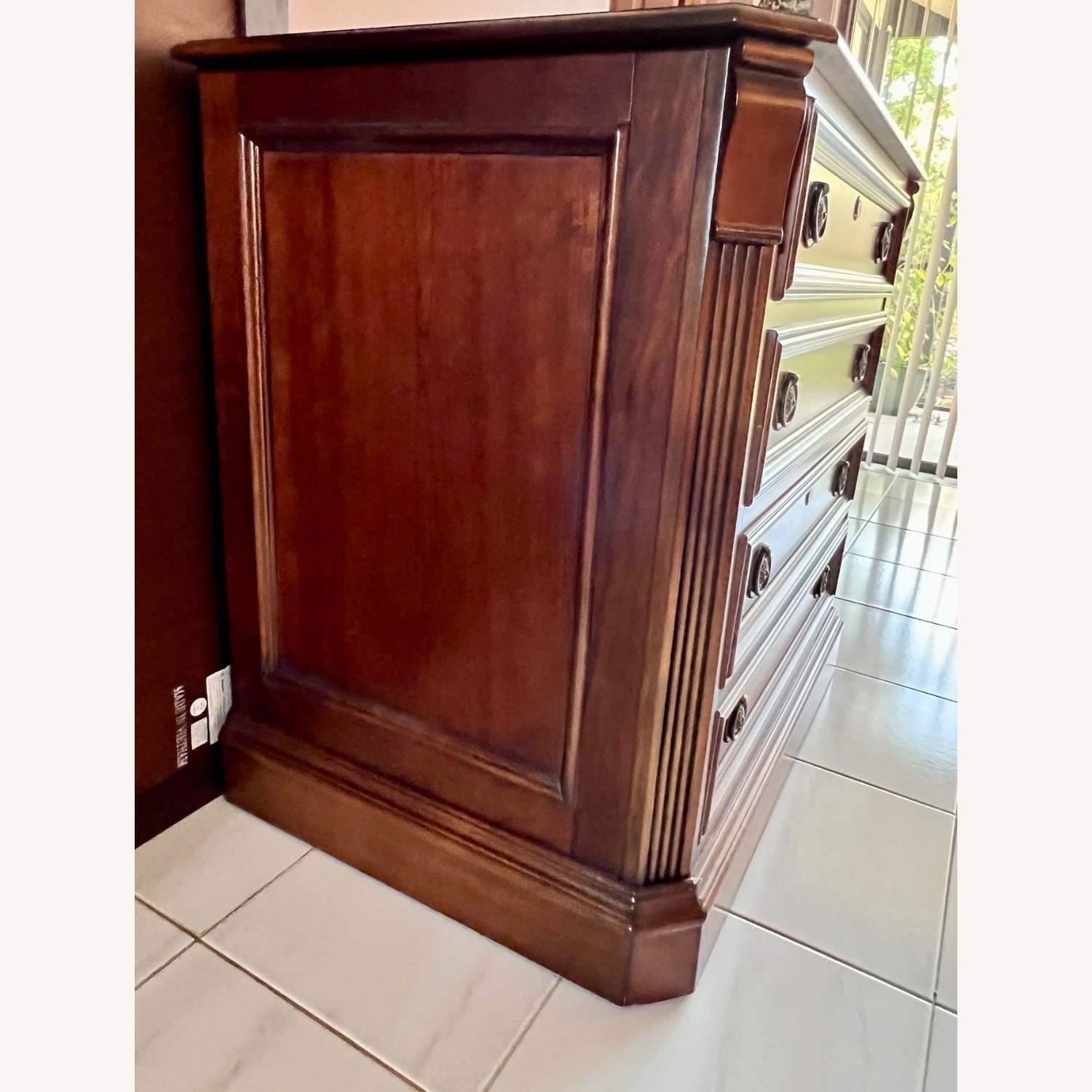 Wood home office filing cabinet - image-2