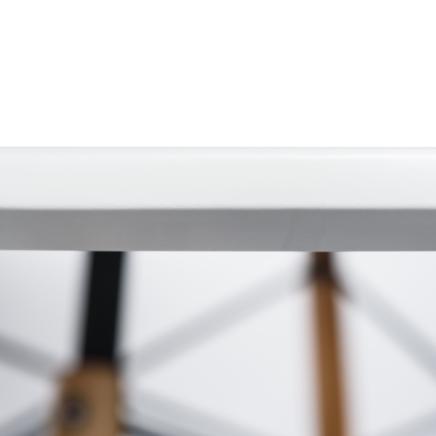 Dover Round White MDF Wood Dining Table - image-2