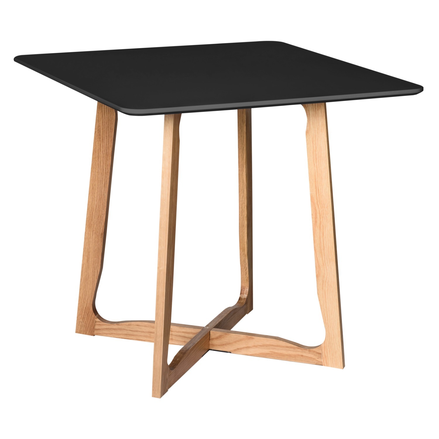 Cedar Square Black MDF Wood Accent Dining Table - image-2