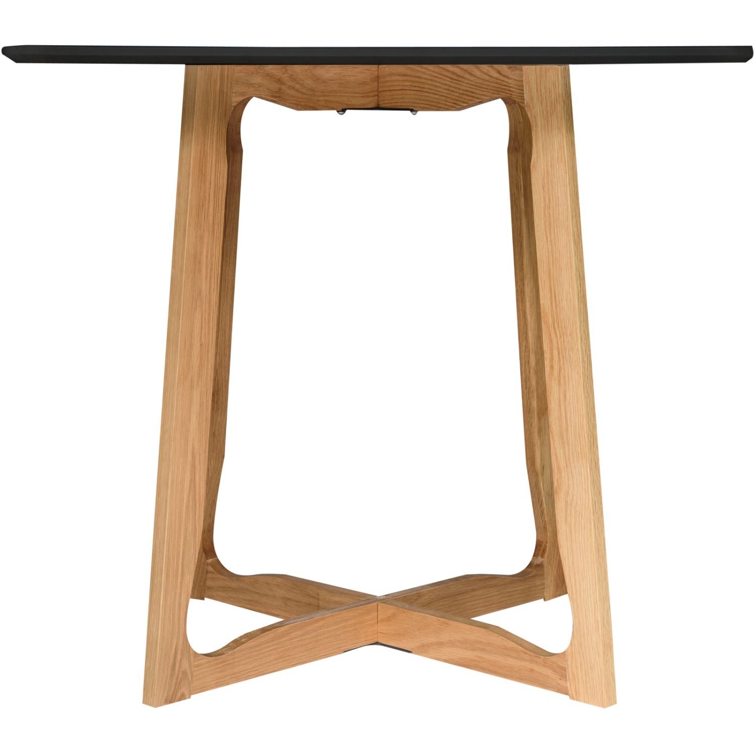 Cedar Square Black MDF Wood Accent Dining Table - image-4