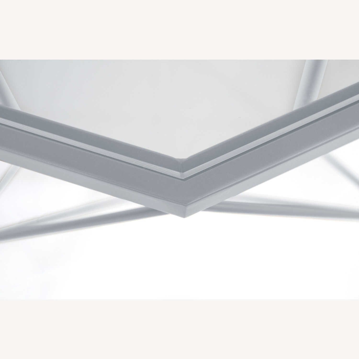 Malibu 31" Glass Top Coffee Table Grey Base  - image-6
