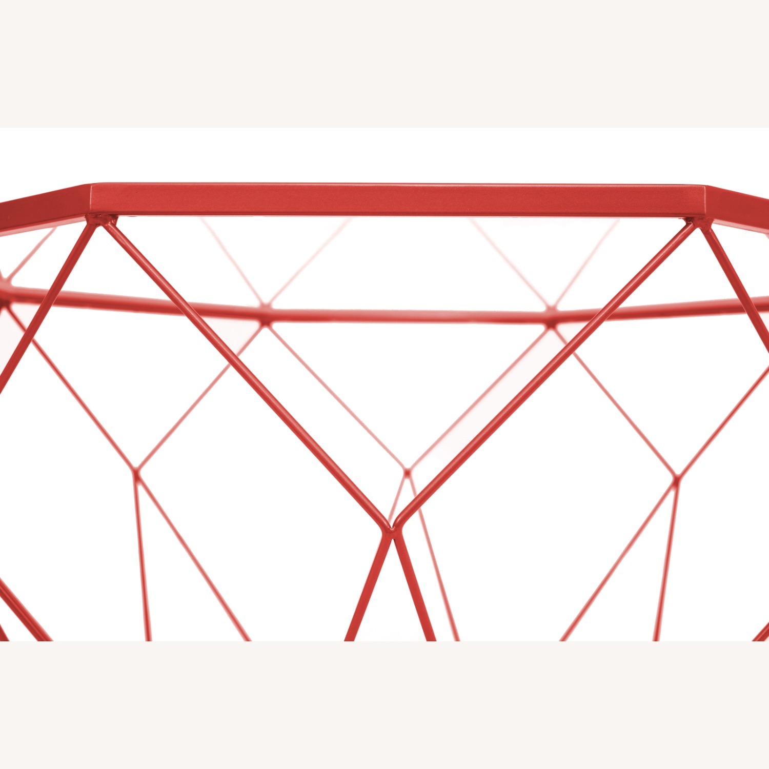 Malibu 31" Glass Top Coffee Table Red Base  - image-4