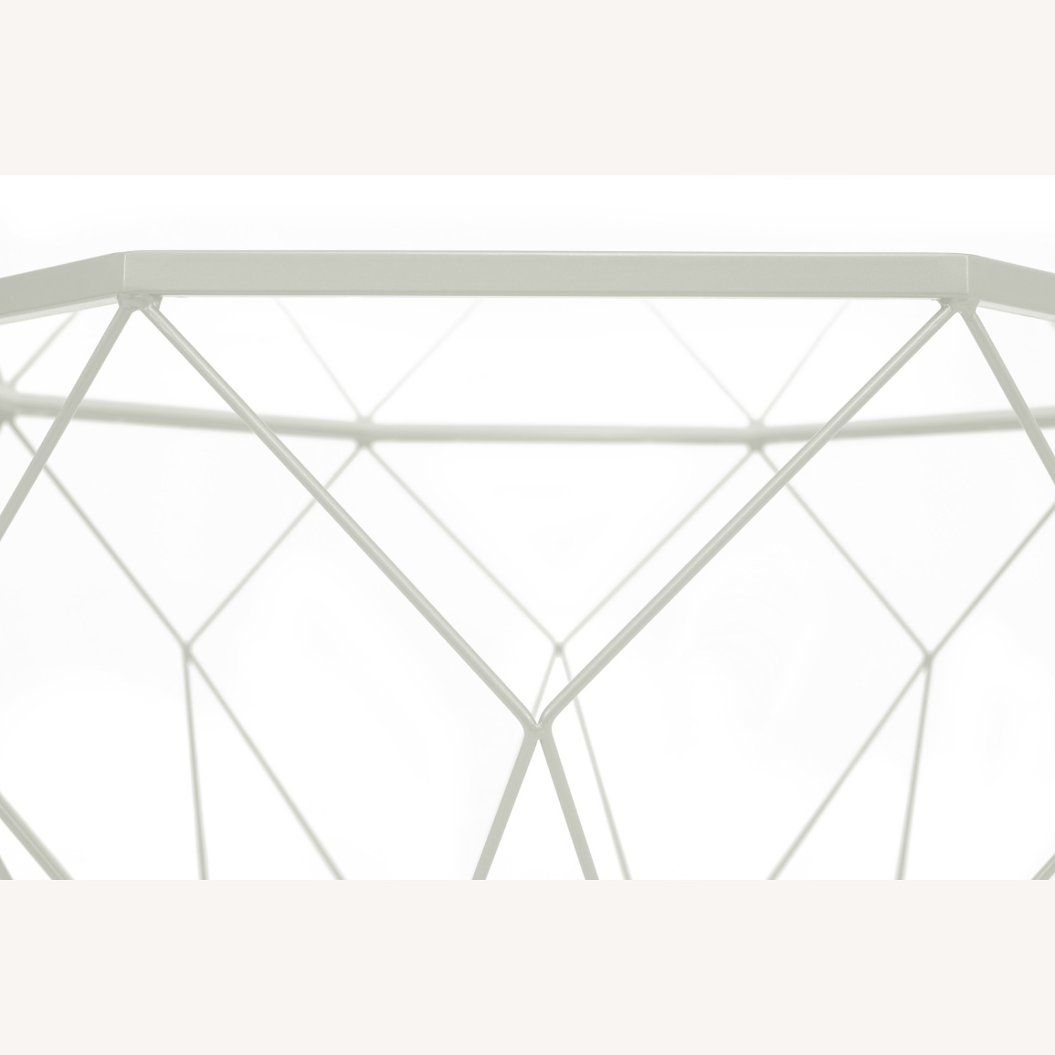 Malibu 31" Glass Top Coffee Table White Base  - image-5