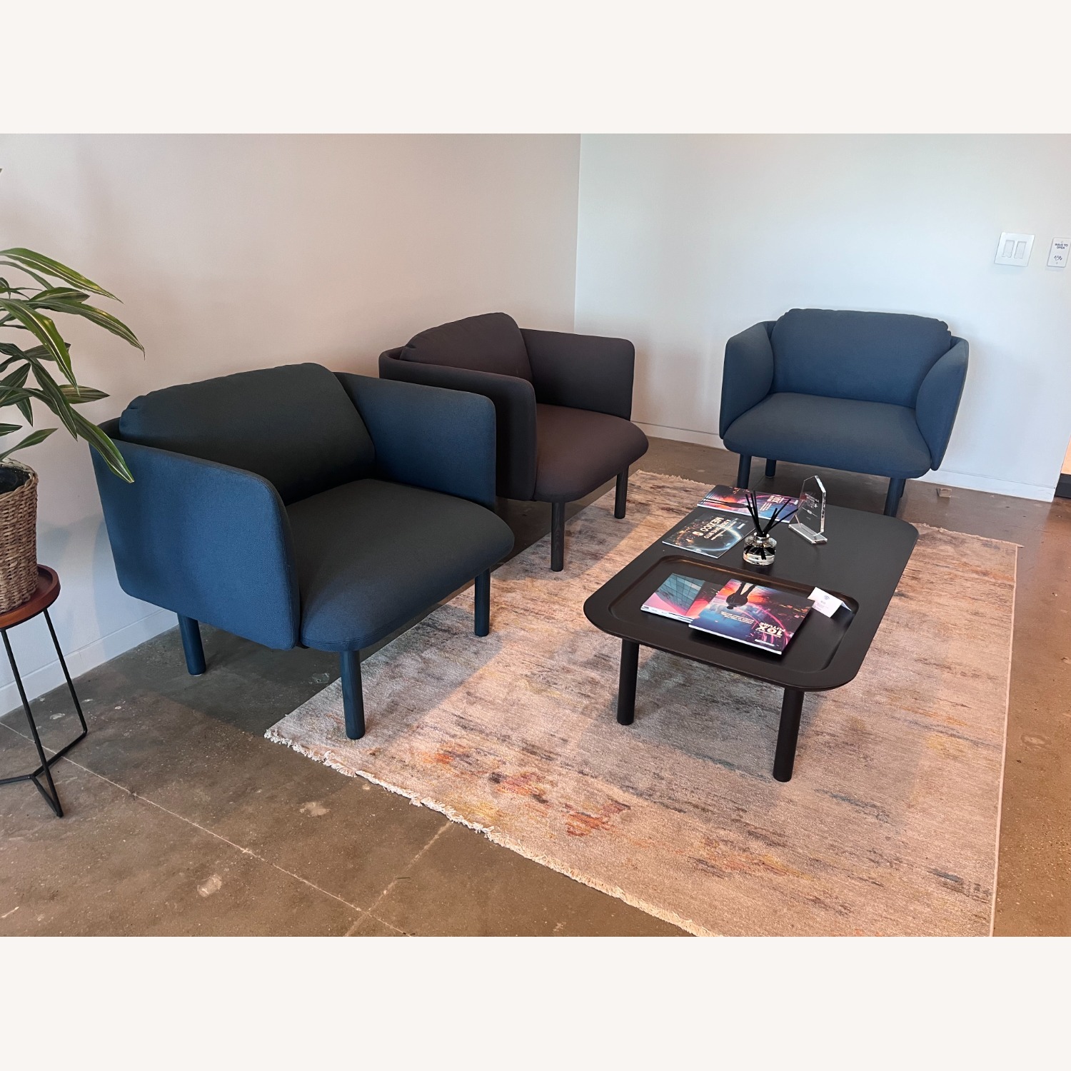 Poppin Navy Blue Chair - image-3