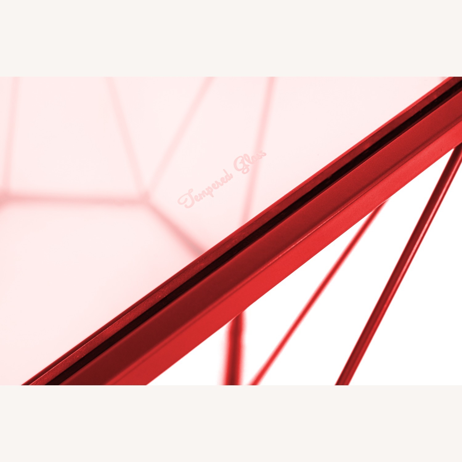 Malibu 21" Glass Top Coffee Table Grey Base  - image-5