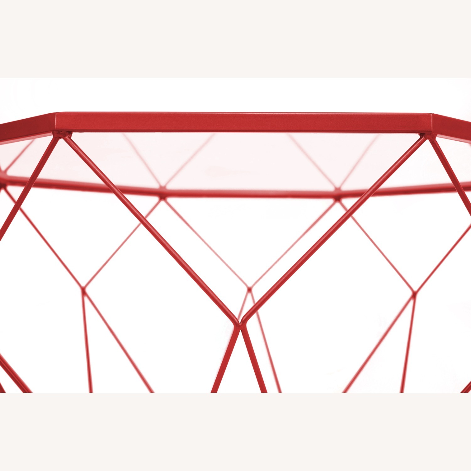 Malibu 21" Glass Top Coffee Table Grey Base  - image-4